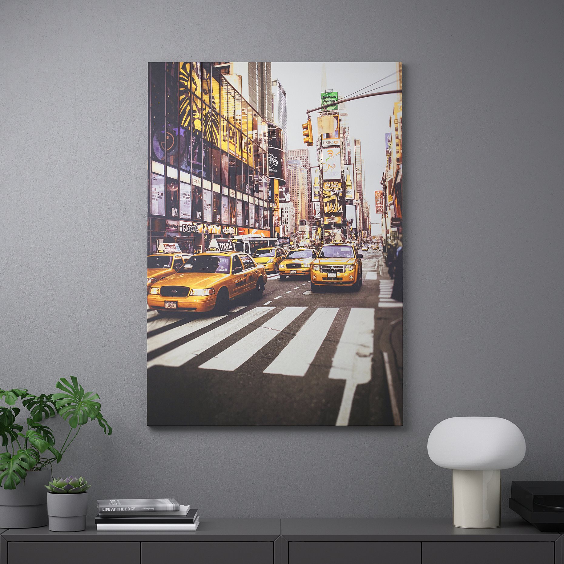 PJÄTTERYD, picture/New York taxi cab, 70x100 cm, 803.291.59