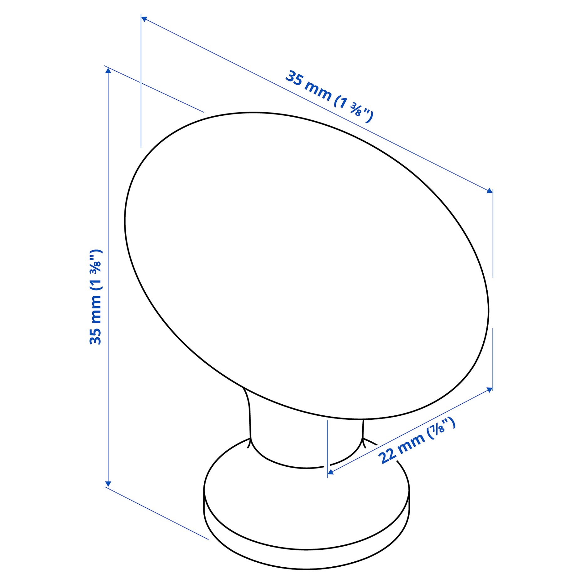 ENERYDA, knob, 2 pack, 803.475.11