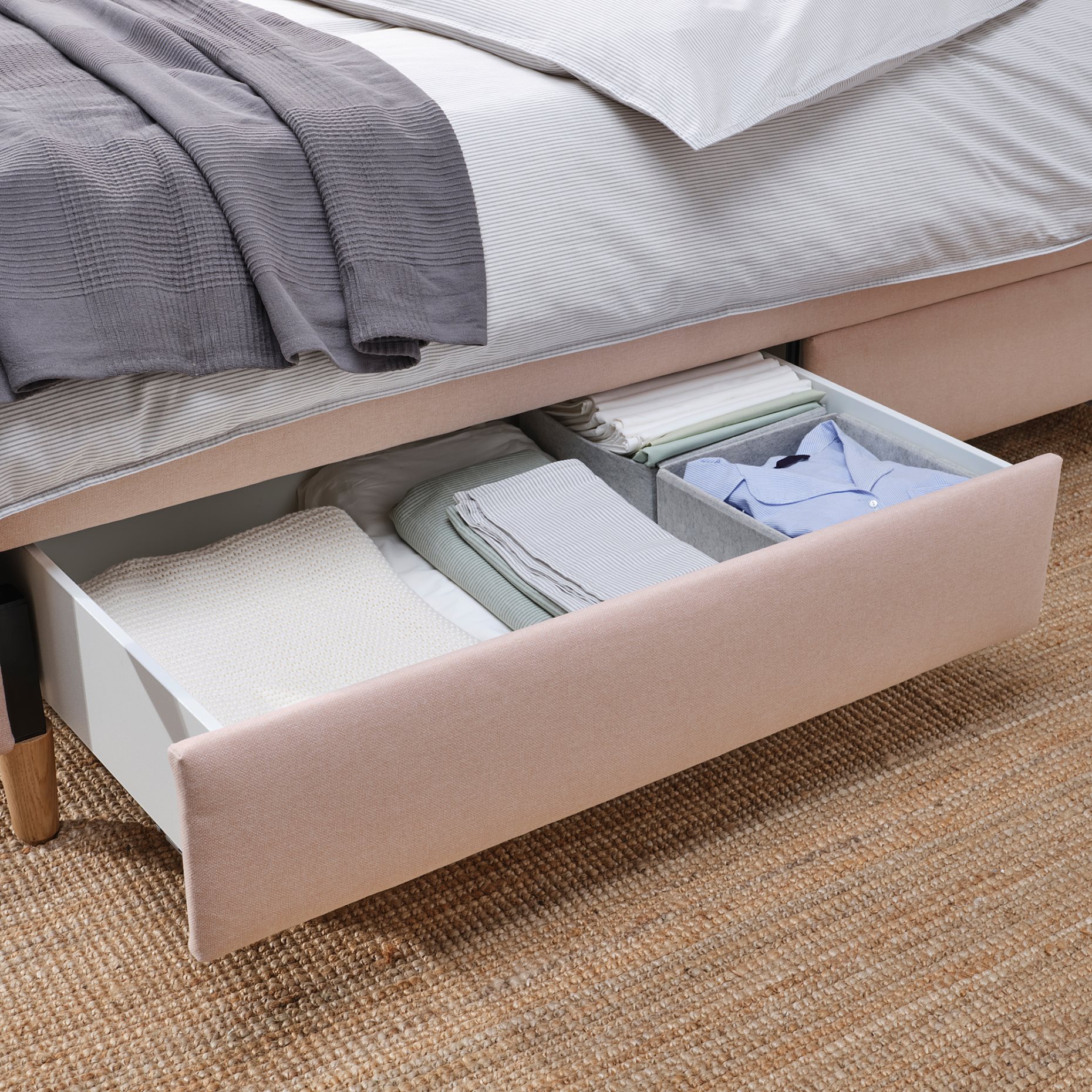 IDANÄS, upholstered storage bed, 140x200 cm, 804.471.67