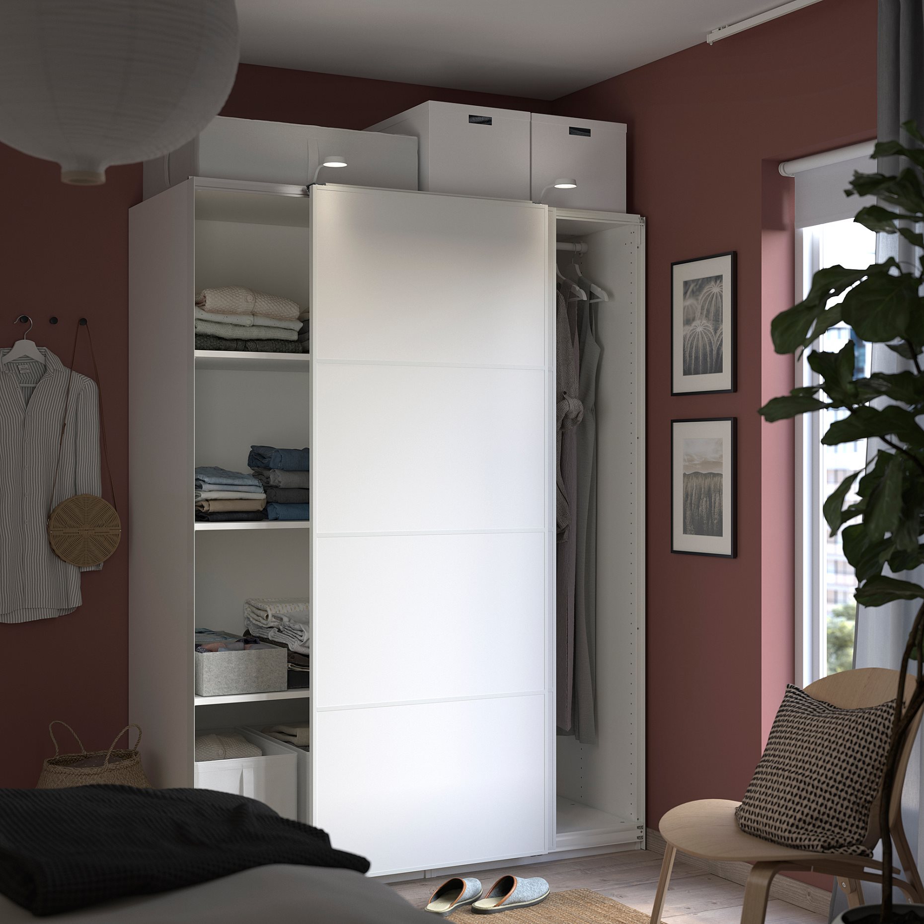 PAX, wardrobe frame, 75x58x201 cm, 804.582.31