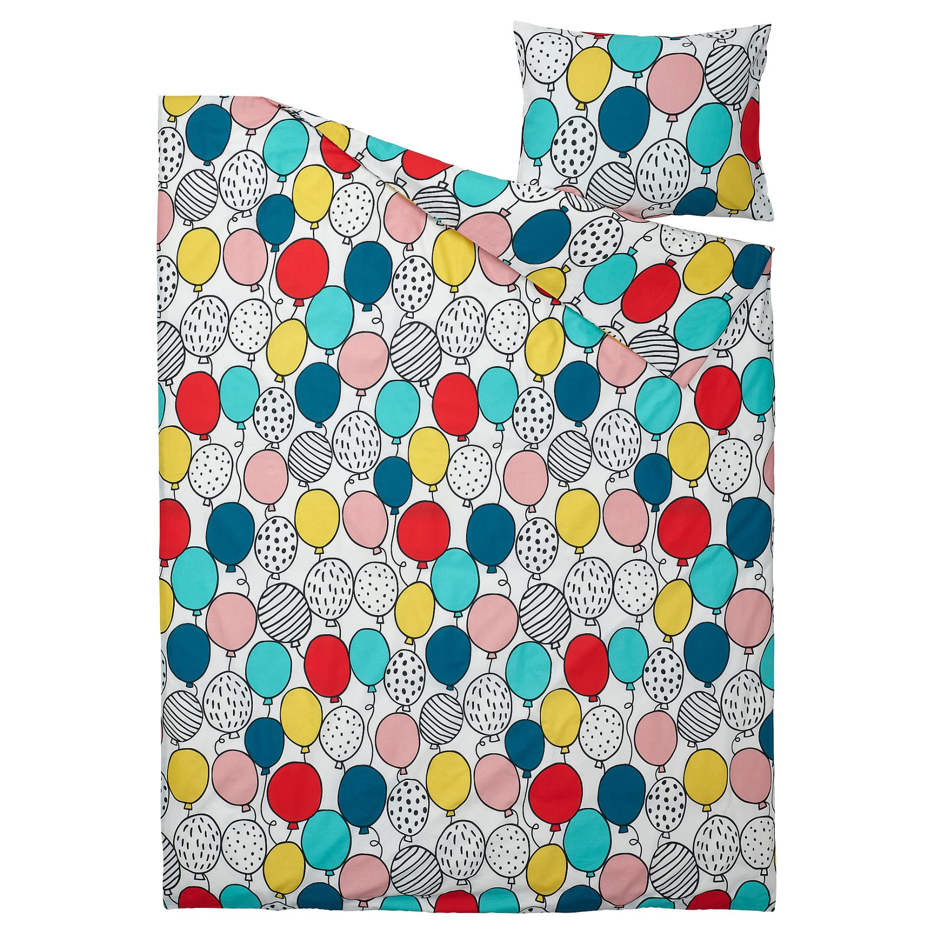 BUSENKEL, duvet cover and pillowcase/balloon pattern, 150x200/50x60 cm, 805.178.34