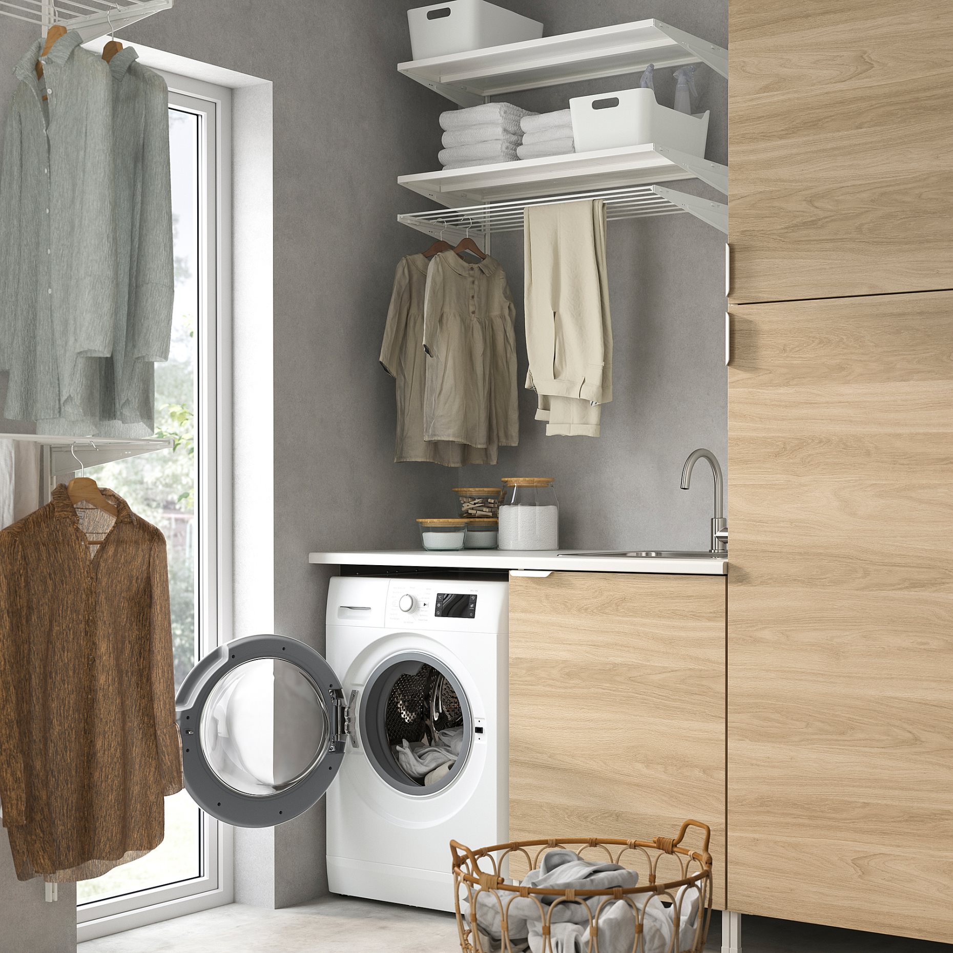 UDDARP, πλυντήριο-στεγνωτήριο/IKEA 500, 8/5 kg, 805.254.62