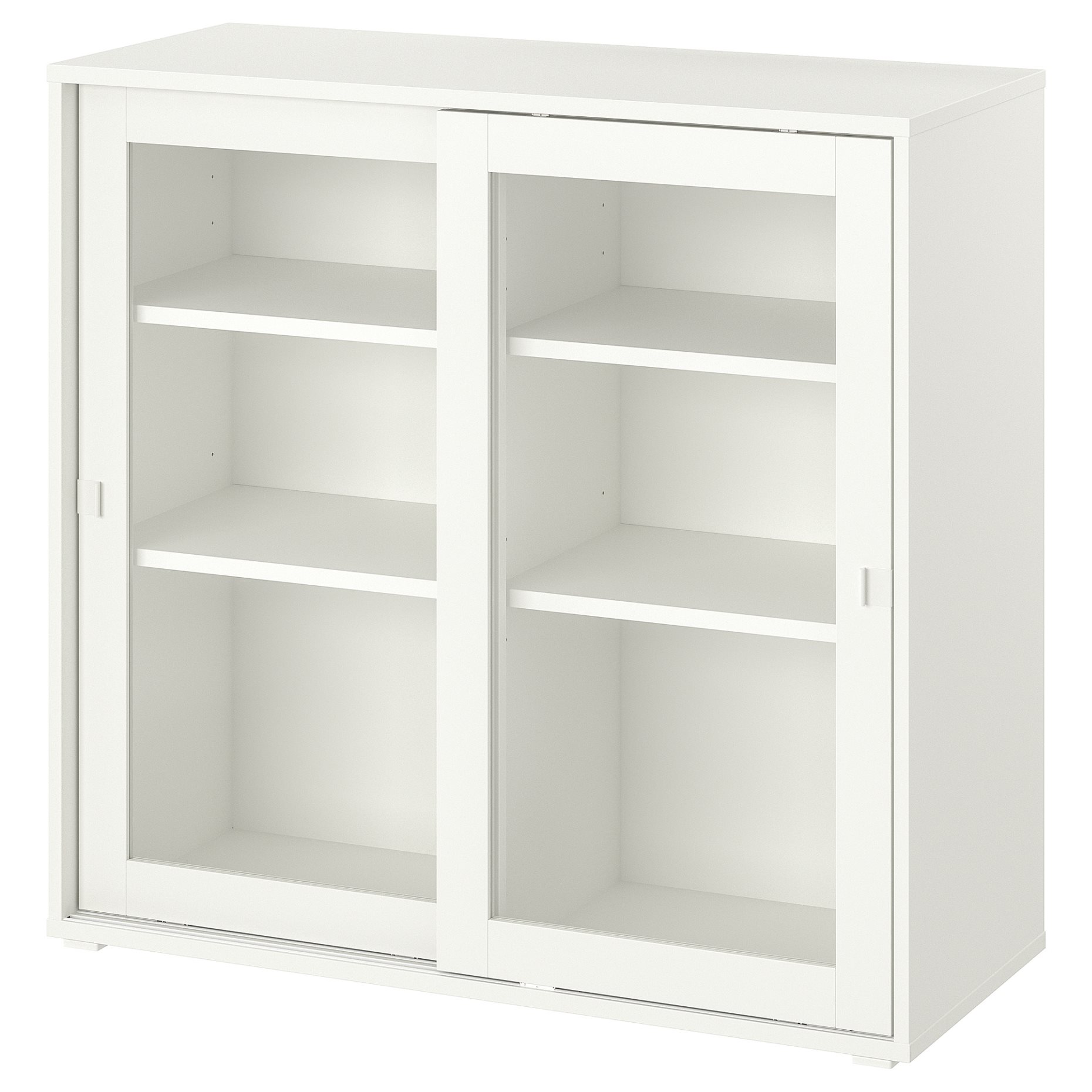 VIHALS, cabinet with sliding glass doors, 95x37x90 cm, 805.428.76