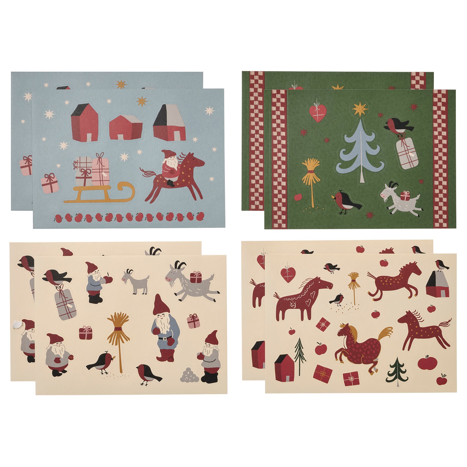 VINTERFINT, stickers/Christmas pattern, 8 pack, 805.558.02
