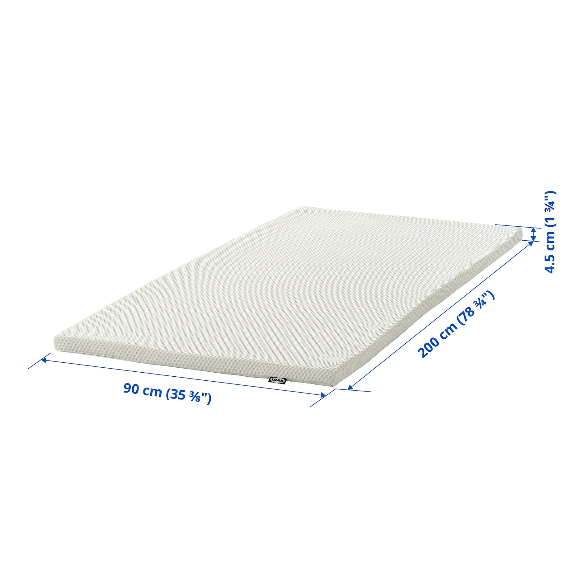 NORDBERGET, mattress pad, 90x200 cm, 805.585.13