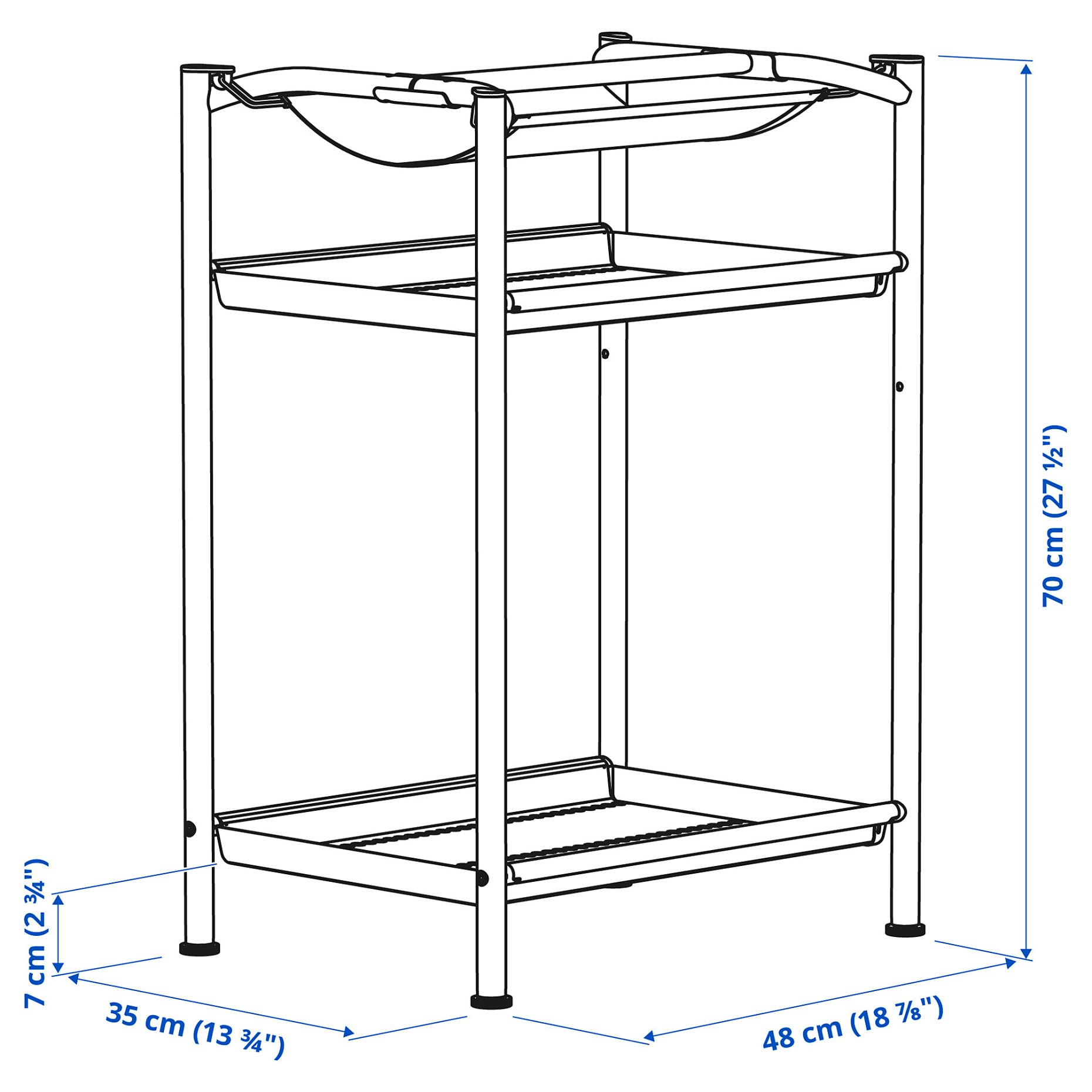 SPAND, table leg with storage, 805.694.70