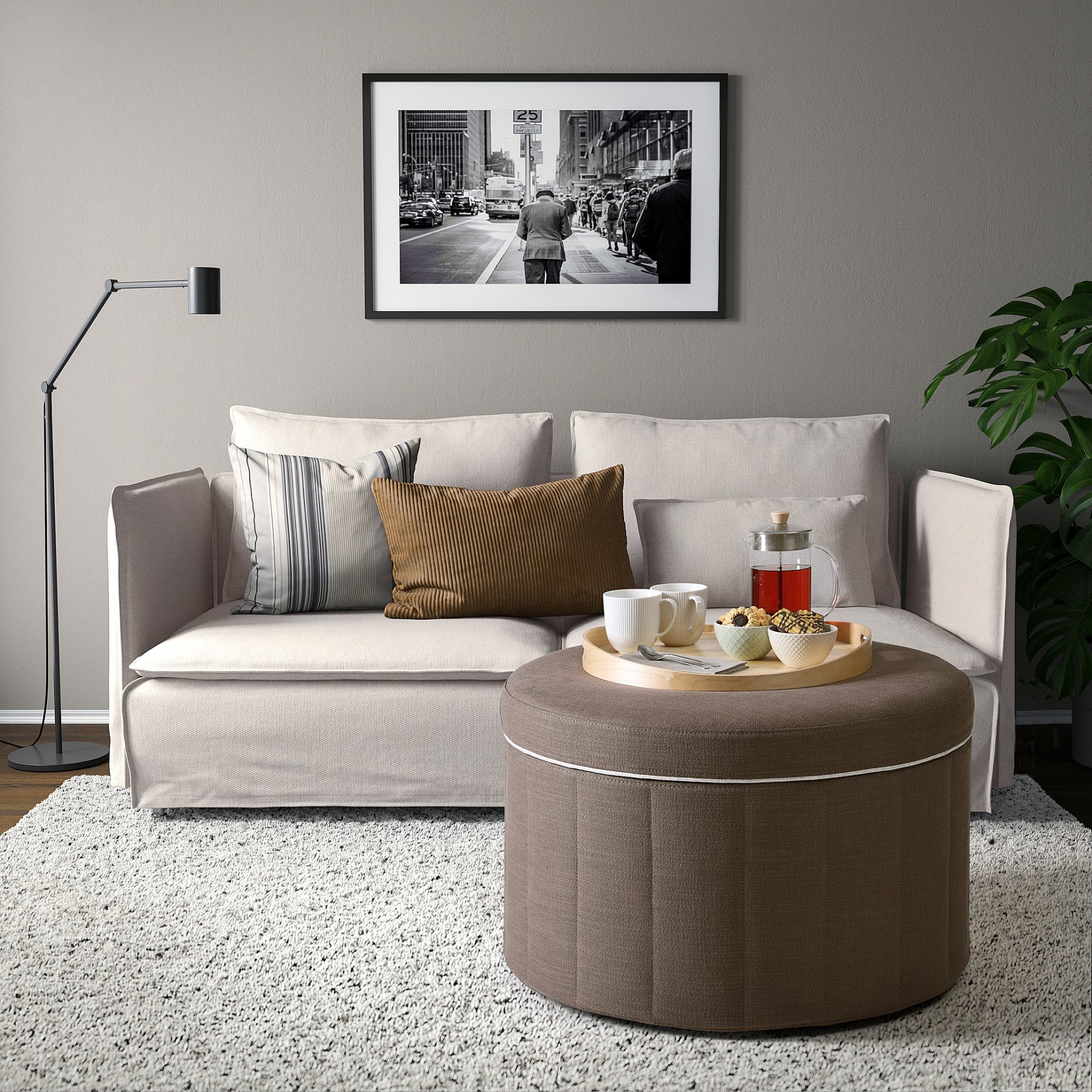 SIDSJÖ, pouffe with storage, 805.702.42