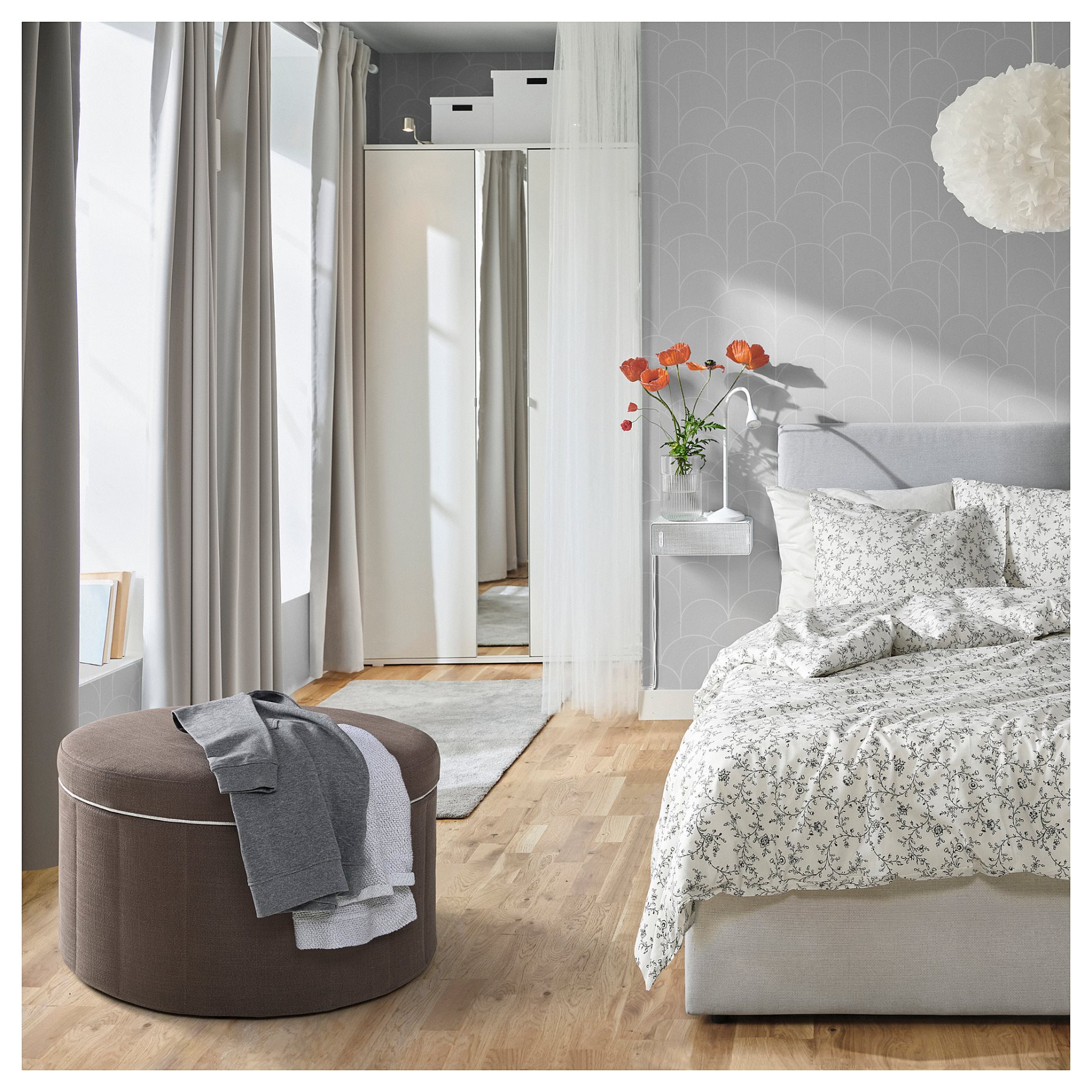 SIDSJÖ, pouffe with storage, 805.702.42