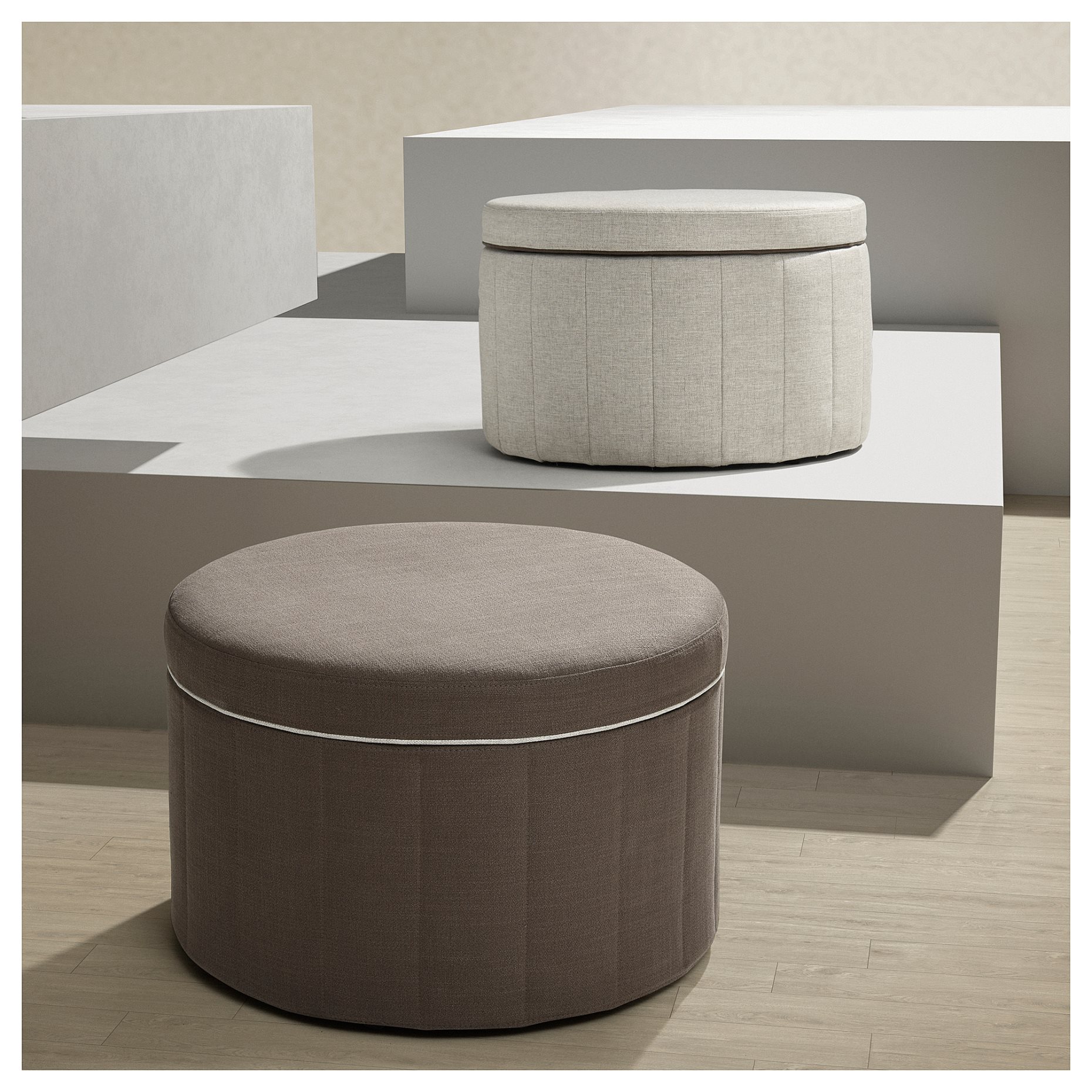 SIDSJÖ, pouffe with storage, 805.702.42