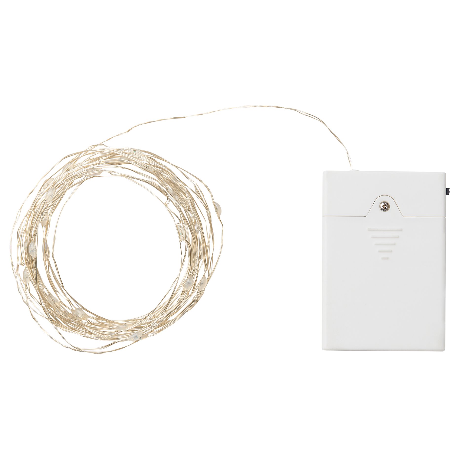 STRÅLA, γιρλάντα με ενσωματωμένο φωτισμό LED/40 λαμπτήρες/λειτουργία με μπαταρία, 805.824.57
