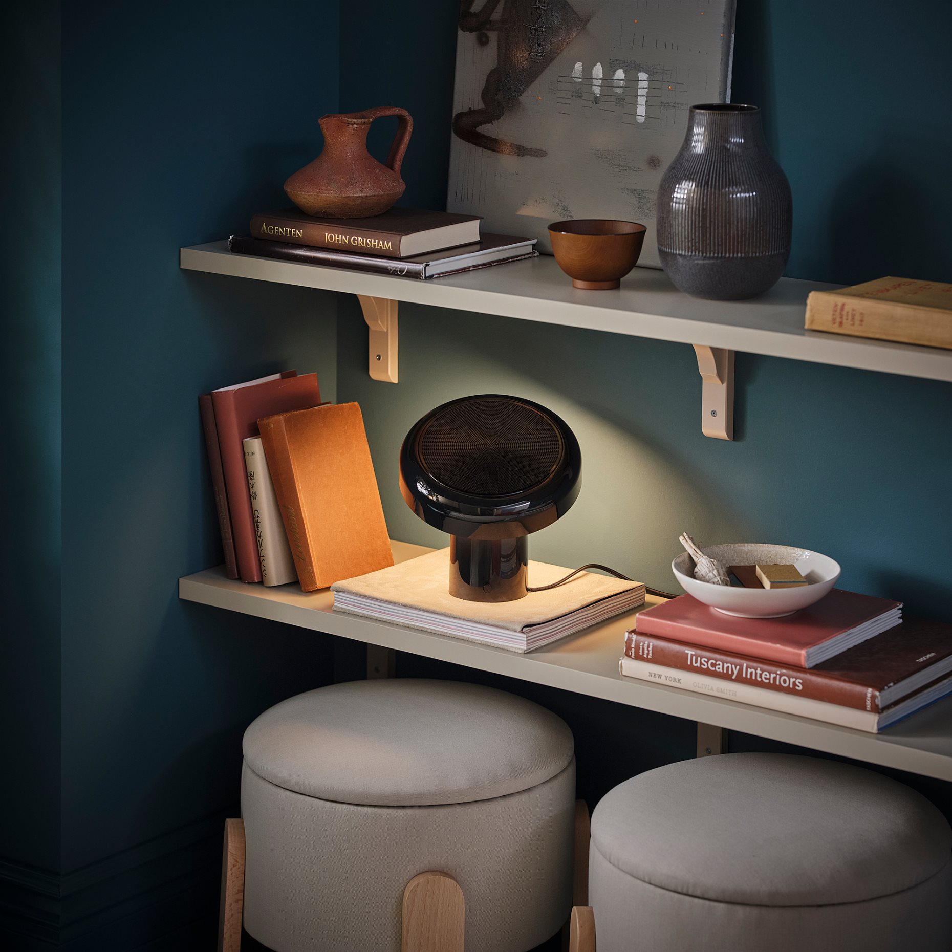 BLOMPRAKT, bluetooth speaker lamp, 805.968.69