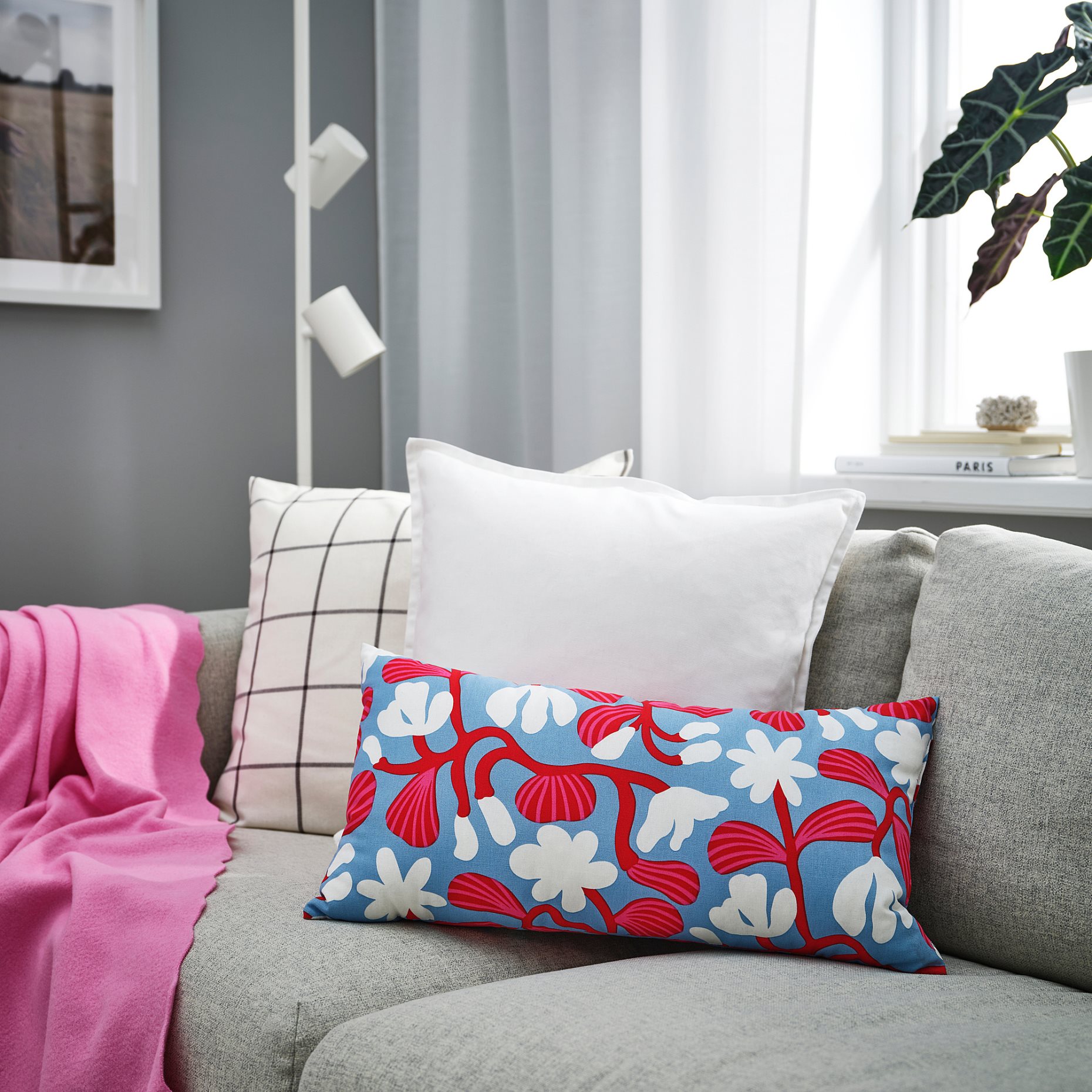 SANDMOTT, cushion, 30x58 cm, 805.986.27