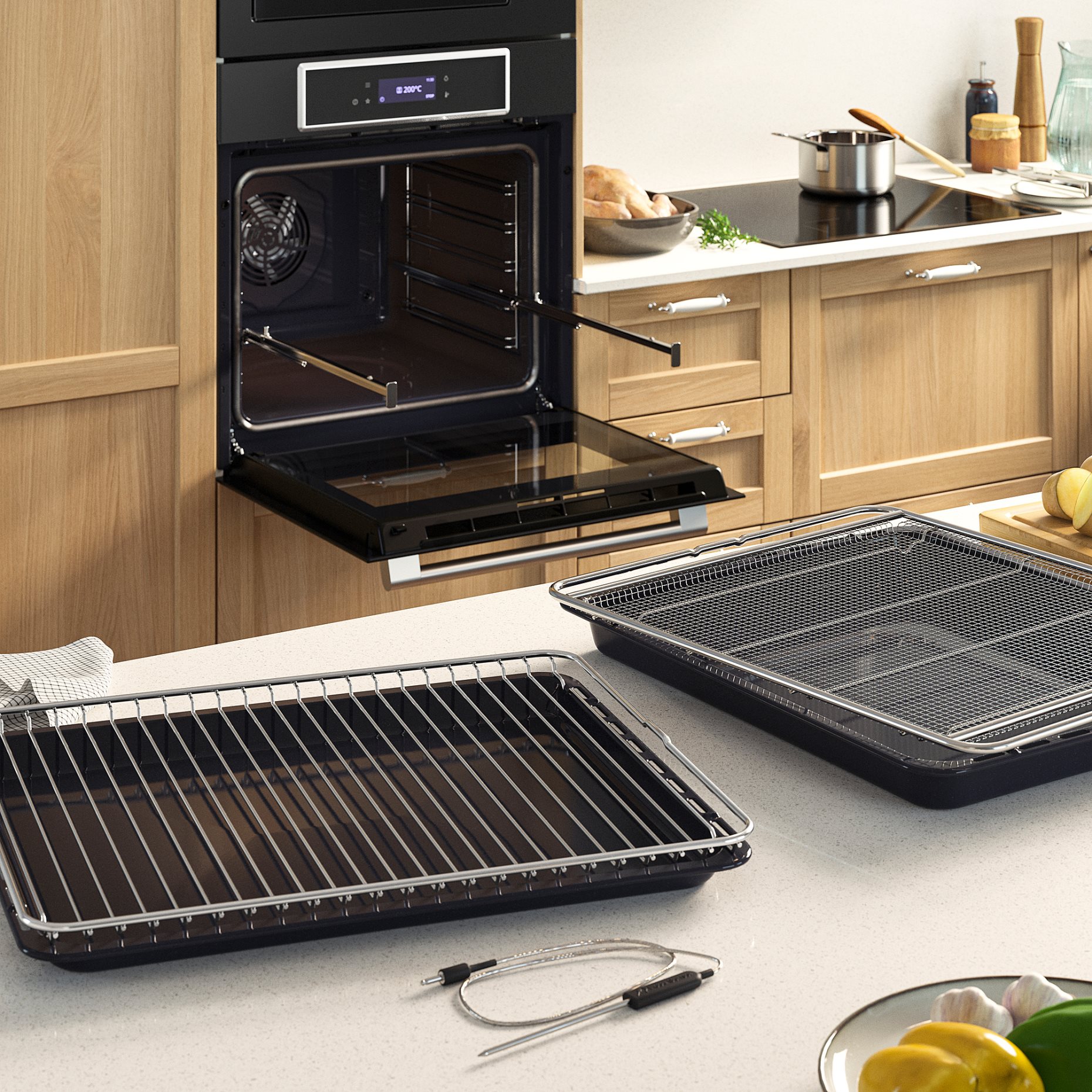 STENABY, true fan oven/air fry function/pyrolytic, IKEA 700, 806.002.20