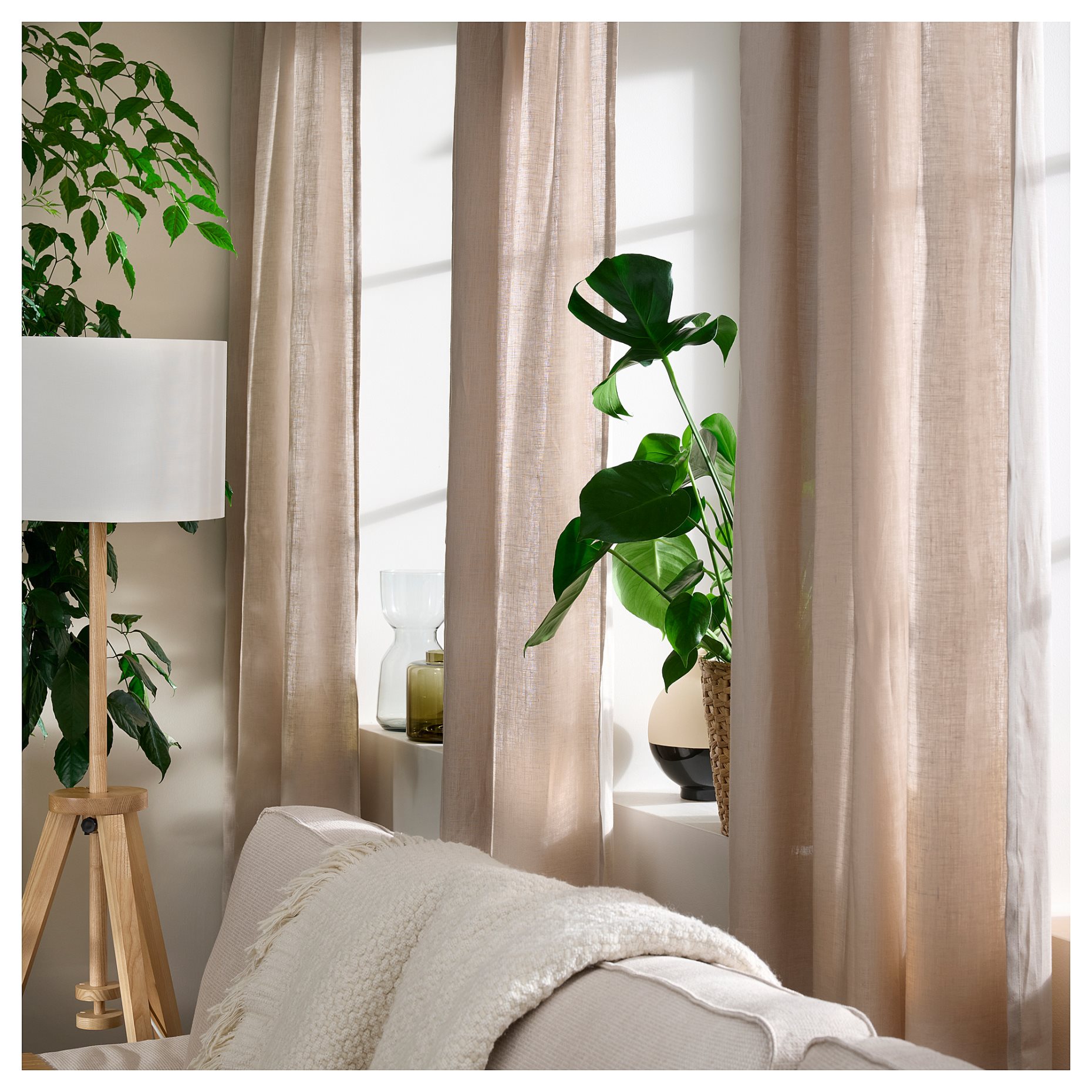 DYTÅG, curtains with heading tape/1 pair, 145x300 cm, 806.078.20