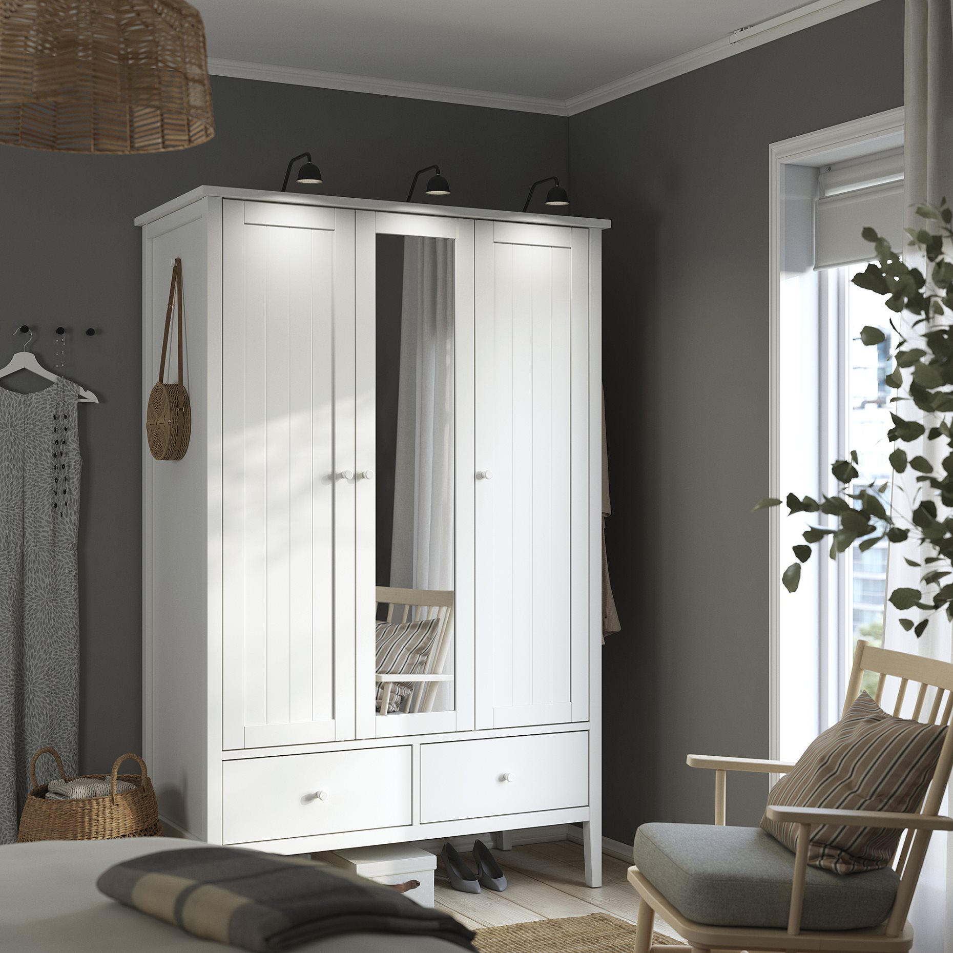 GULLABERG, wardrobe, 128x64x201 cm, 806.099.04