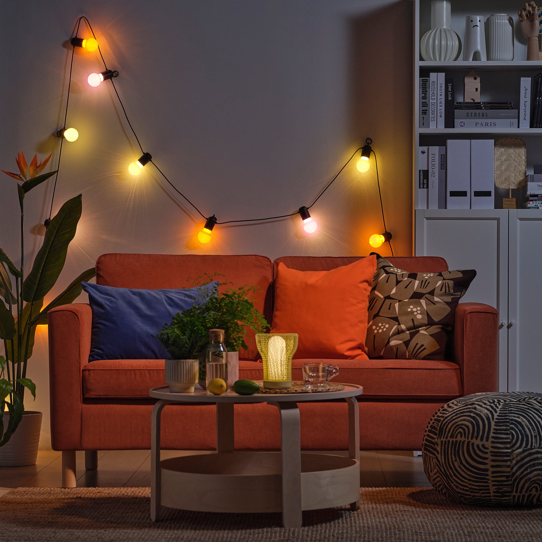 SOLVINDEN, γιρλάντα φωτισμού με ενσωματωμένο φωτισμό LED/12 λαμπτήρες, εξωτερικού χώρου, 806.155.04