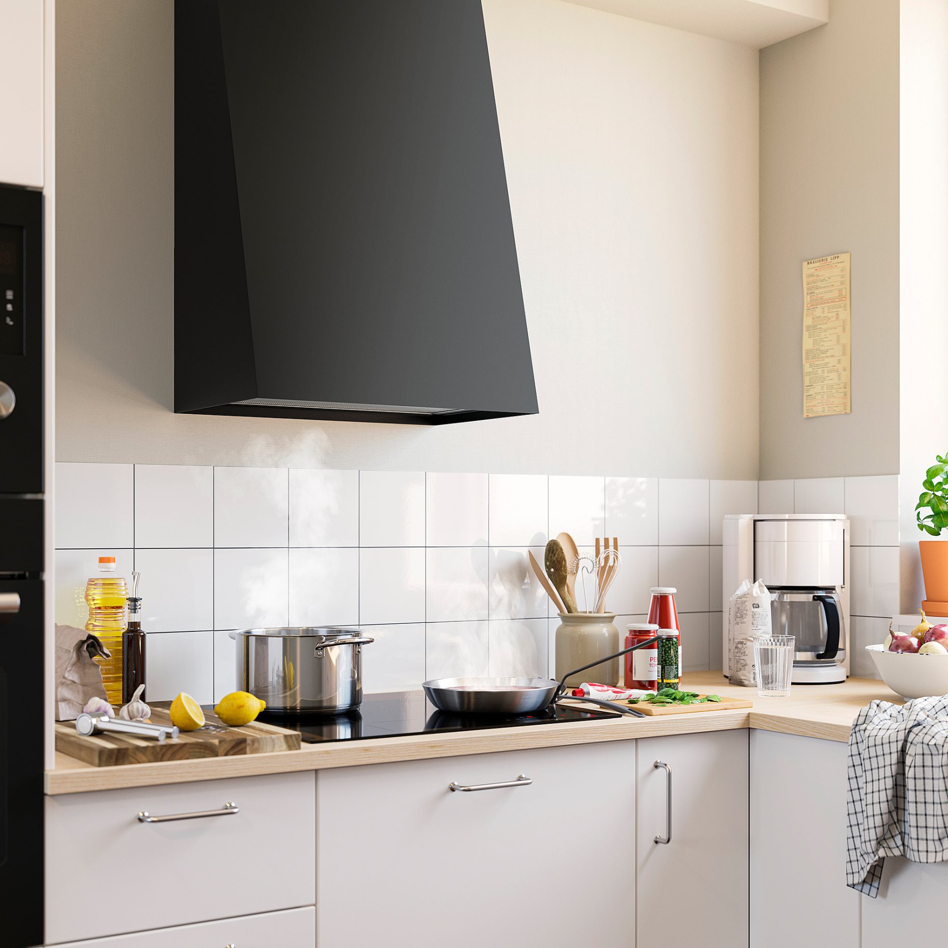FIVELSBO, απορροφητήρας τοίχου/IKEA 300, 56 cm, 806.203.22