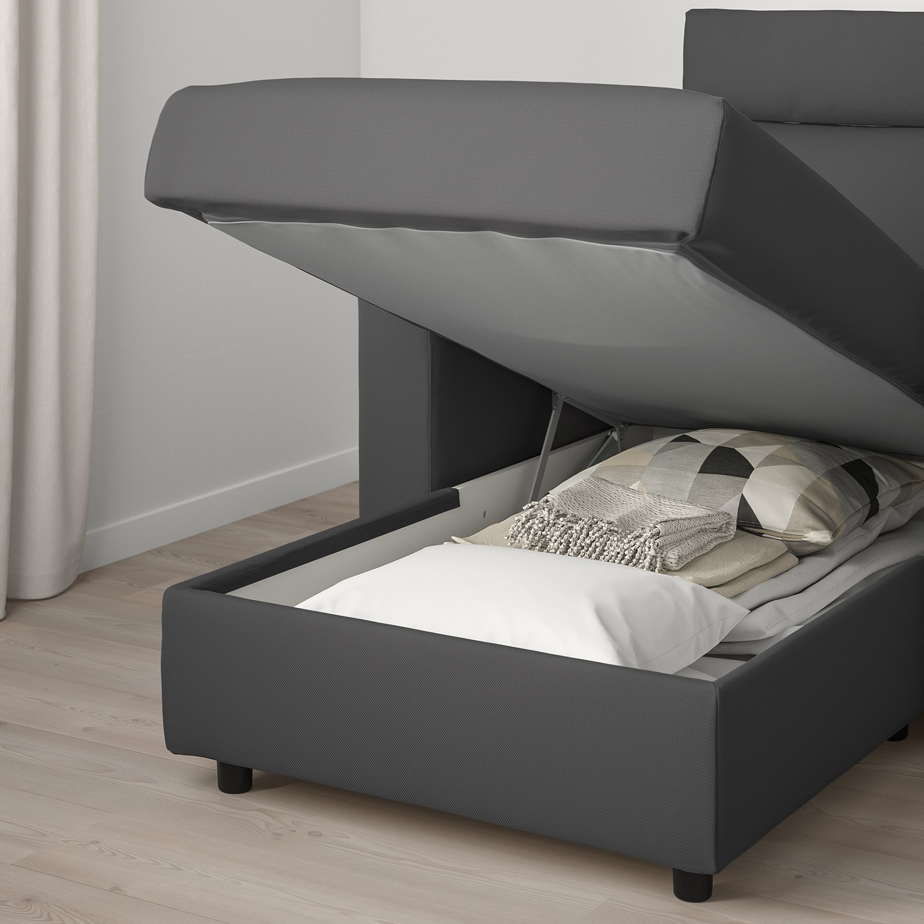 VIMLE, 3-seat sofa with chaise longue with headrest, 893.991.24