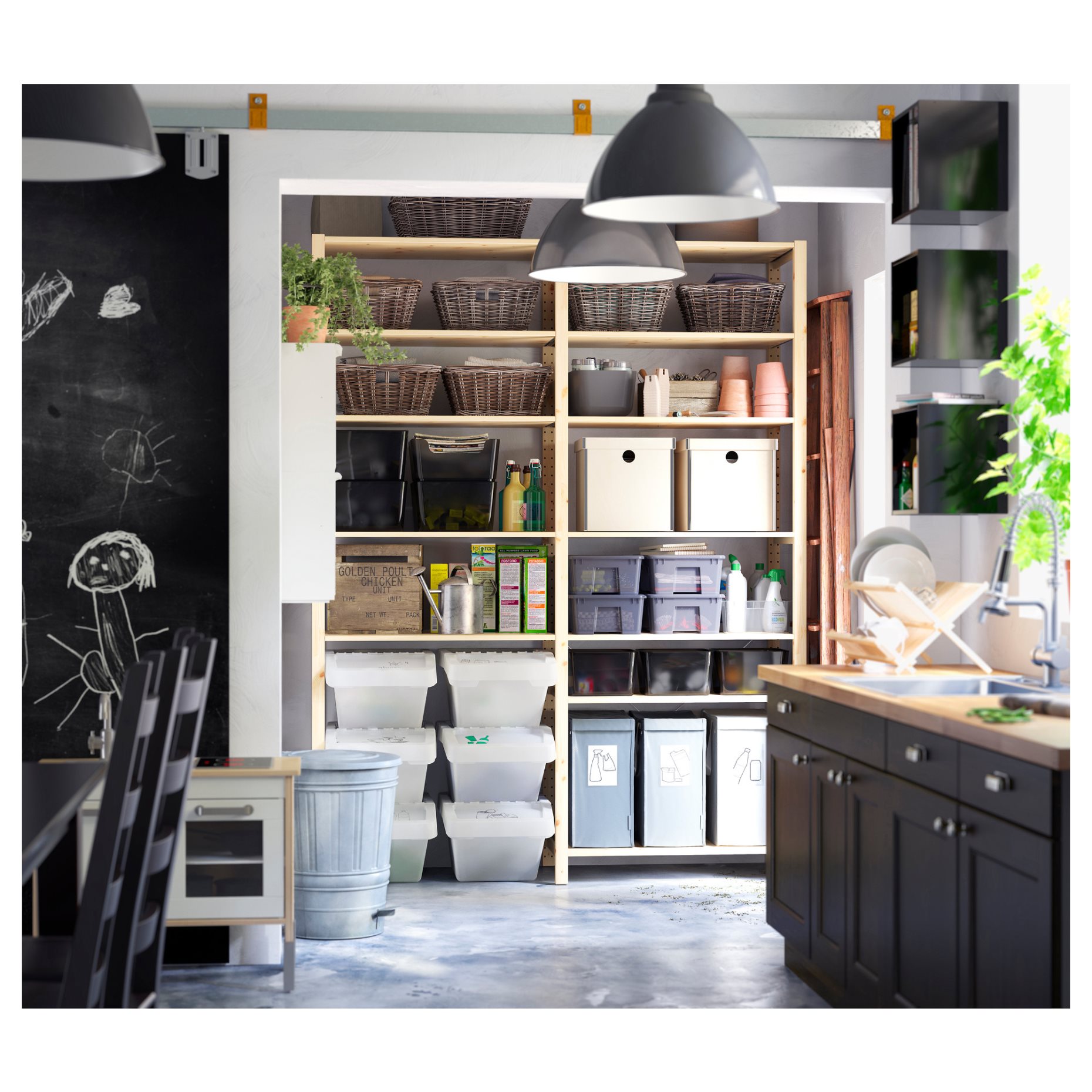 IVAR, 2 τμήματα/ράφια, 174x50x226 cm, 894.070.58