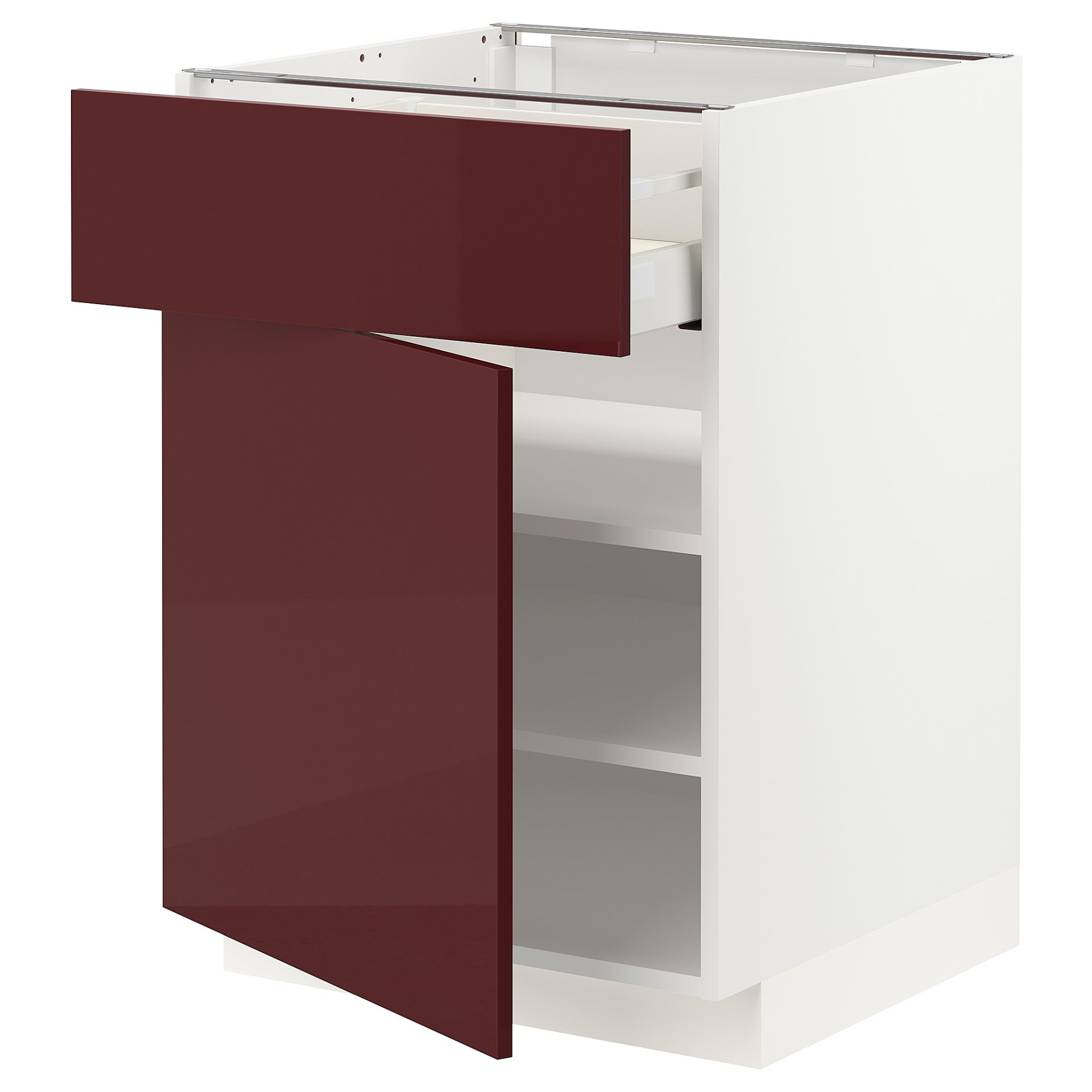 METOD/MAXIMERA, base cabinet with drawer/door, 60x60 cm, 894.588.30