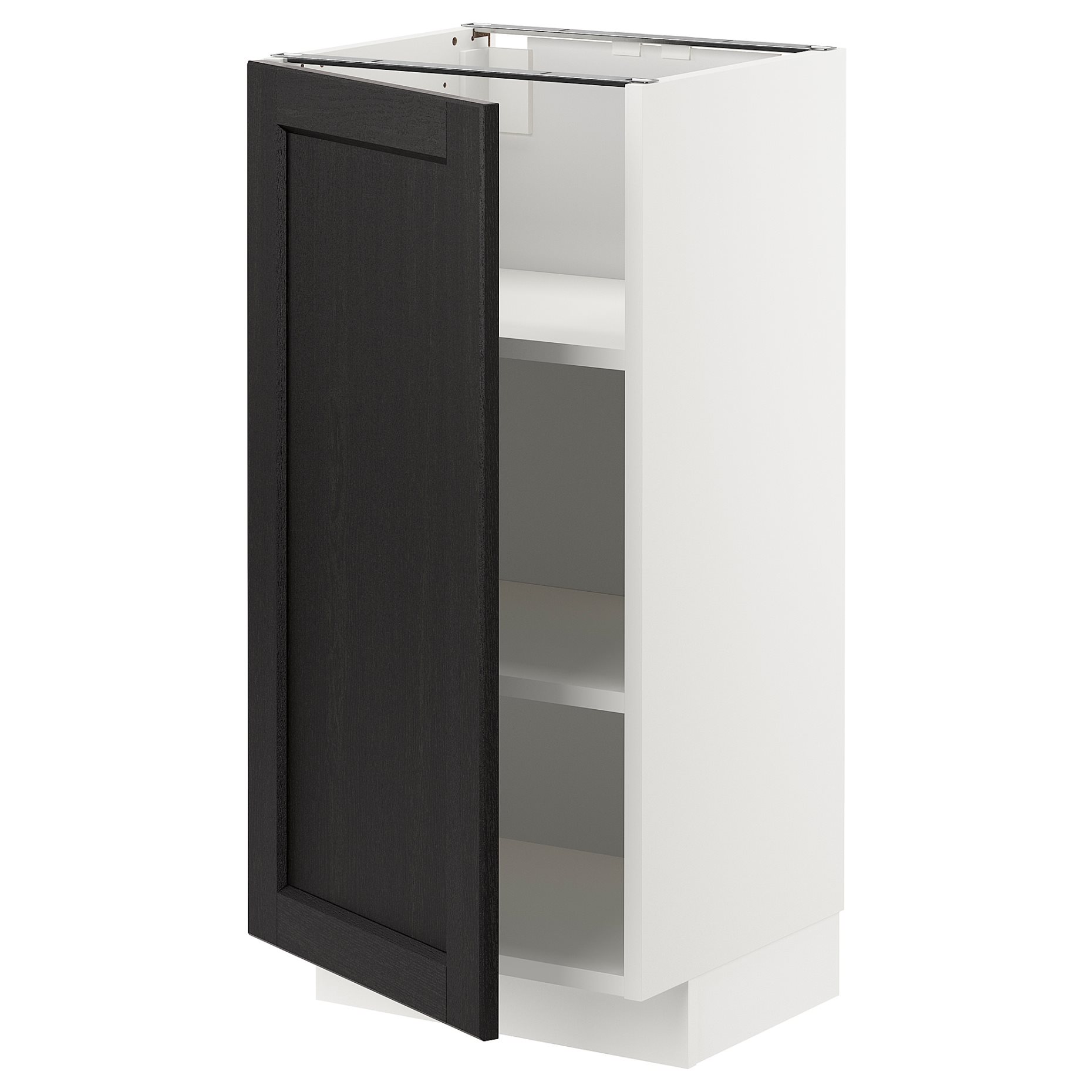 METOD, base cabinet with shelves, 40x37 cm, 894.592.07