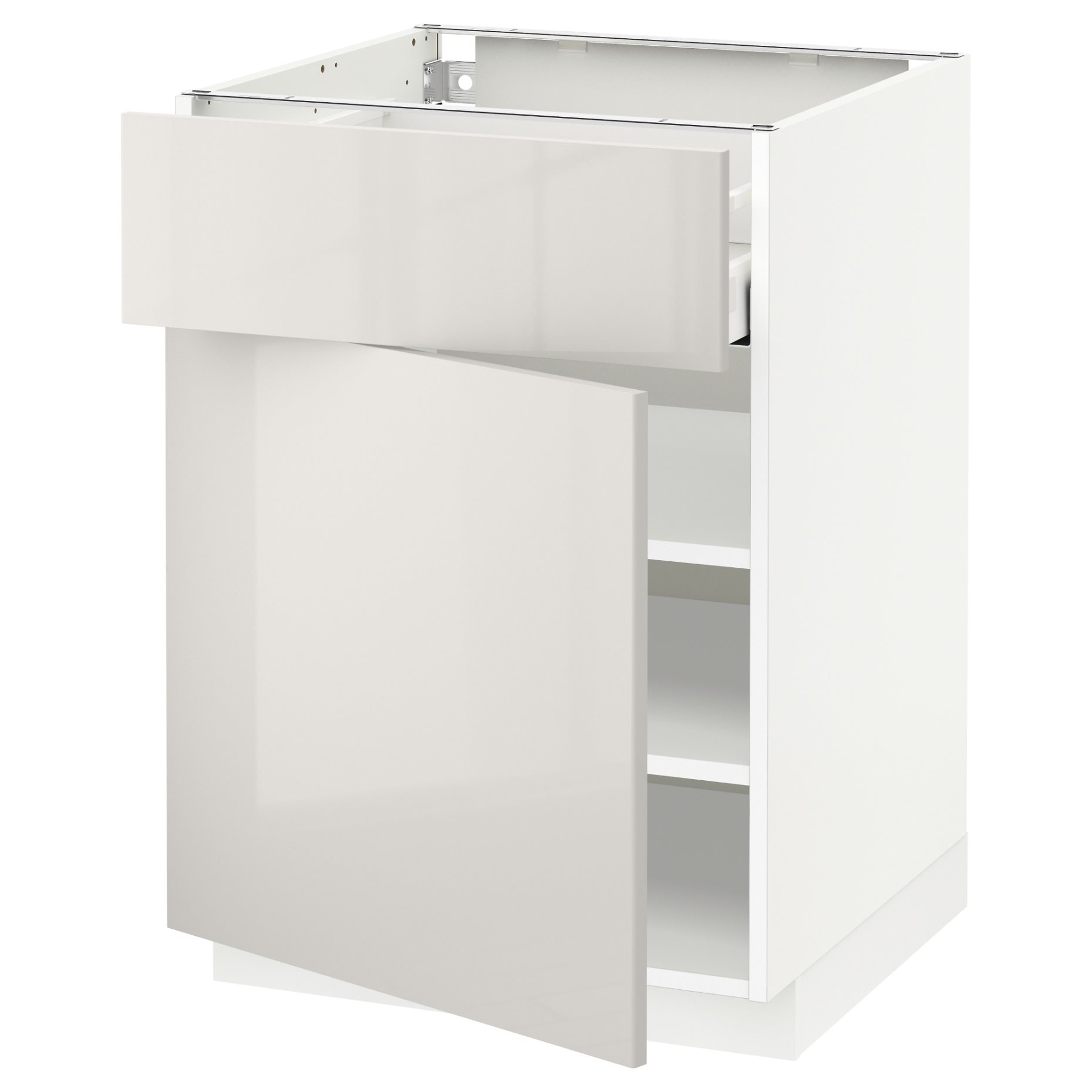 METOD/MAXIMERA, base cabinet with drawer/door, 60x60 cm, 894.640.15
