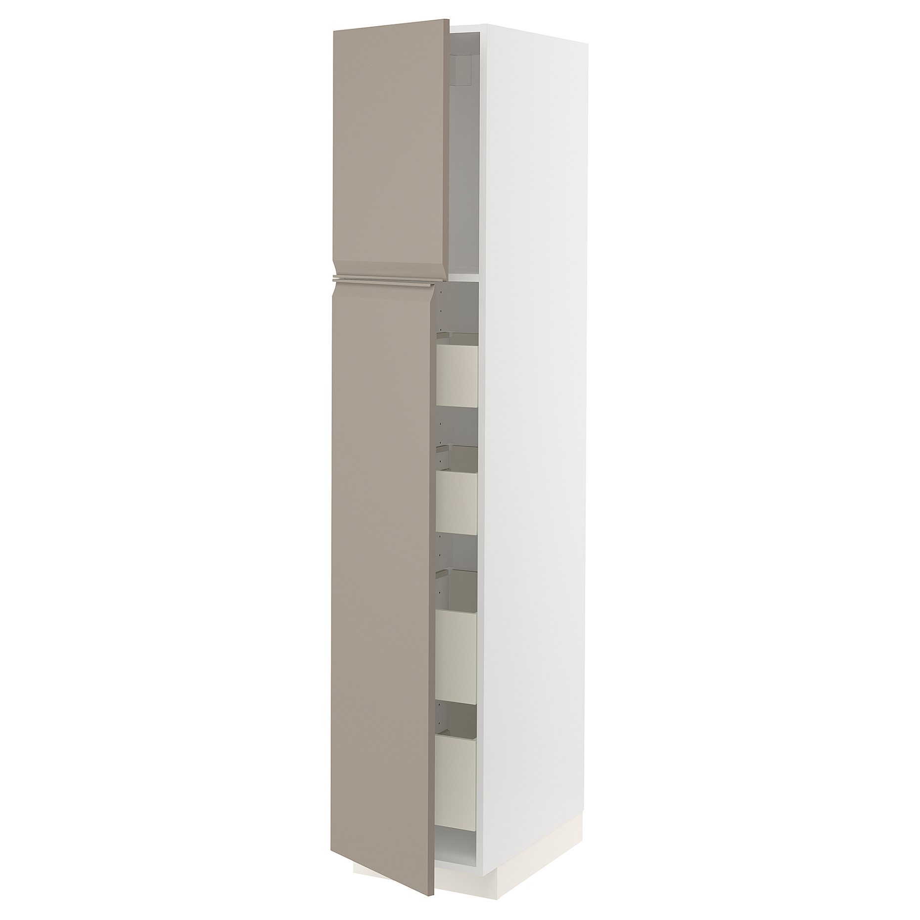 METOD, high cabinet with 2 doors/4 drawers, 40x60x200 cm, 894.919.81