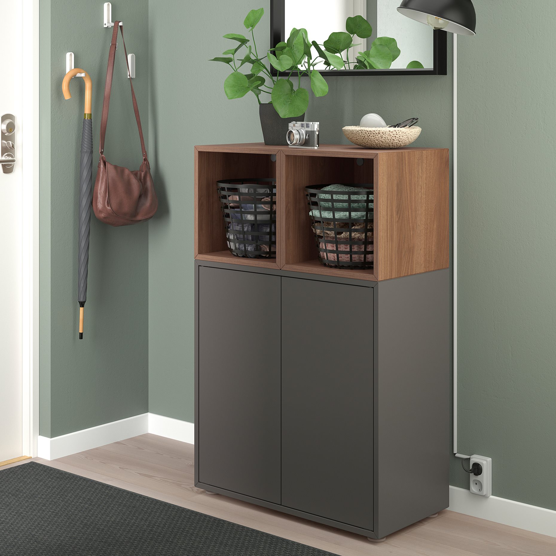EKET, cabinet combination with legs, 70x35x107 cm, 894.927.68