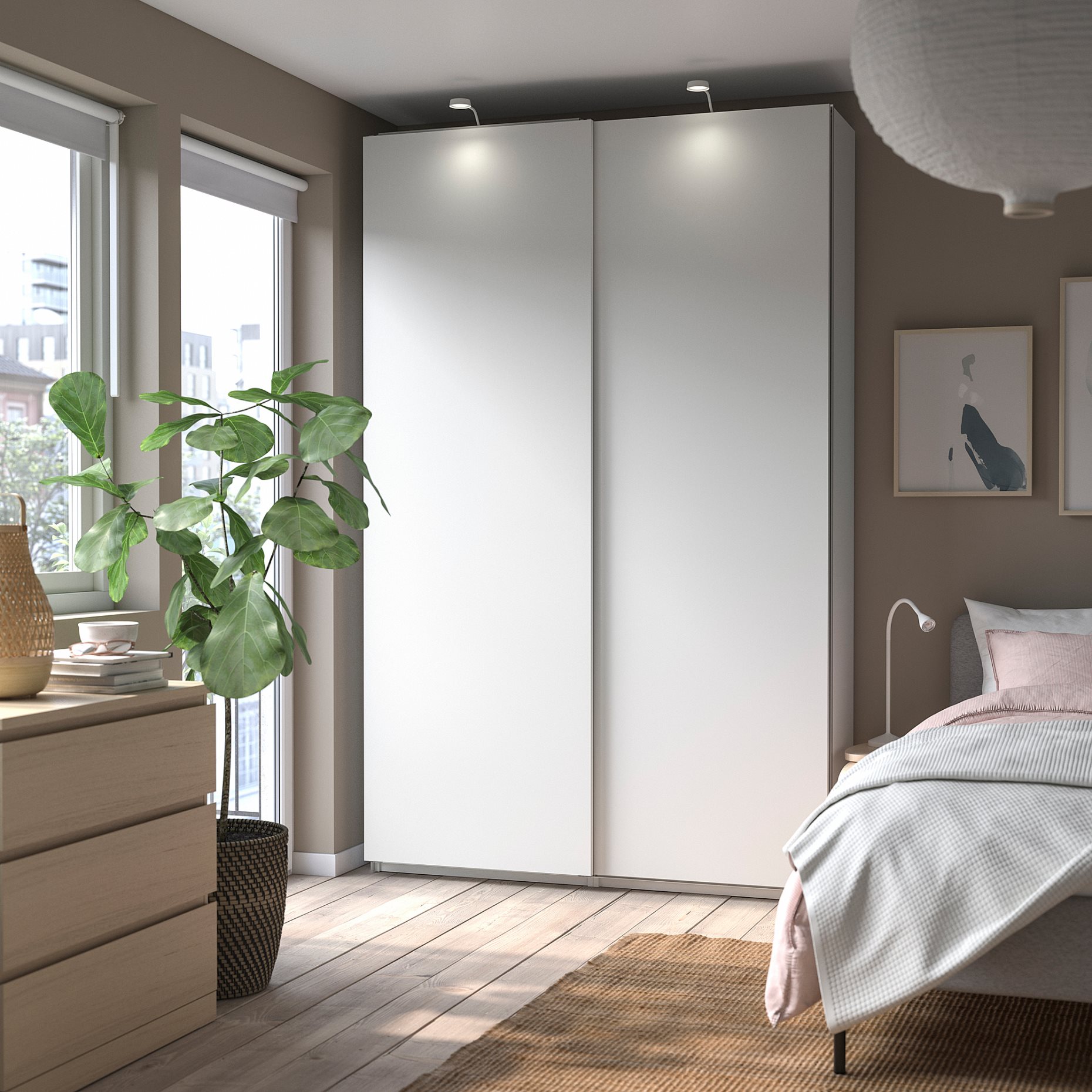 PAX/HASVIK, wardrobe combination, 150x43x236 cm, 895.002.97