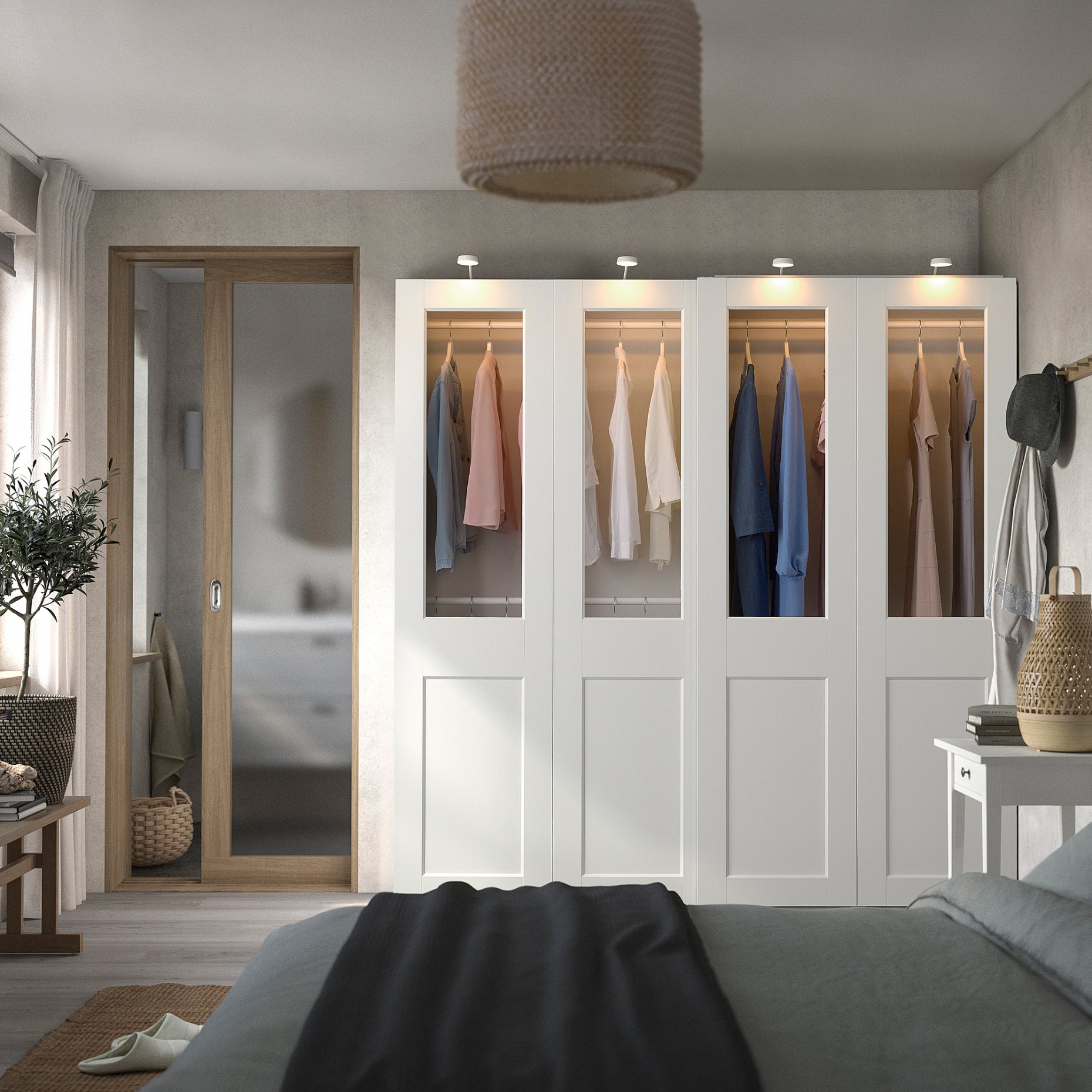 PAX/GRIMO, wardrobe combination, 200x66x201 cm, 895.028.47