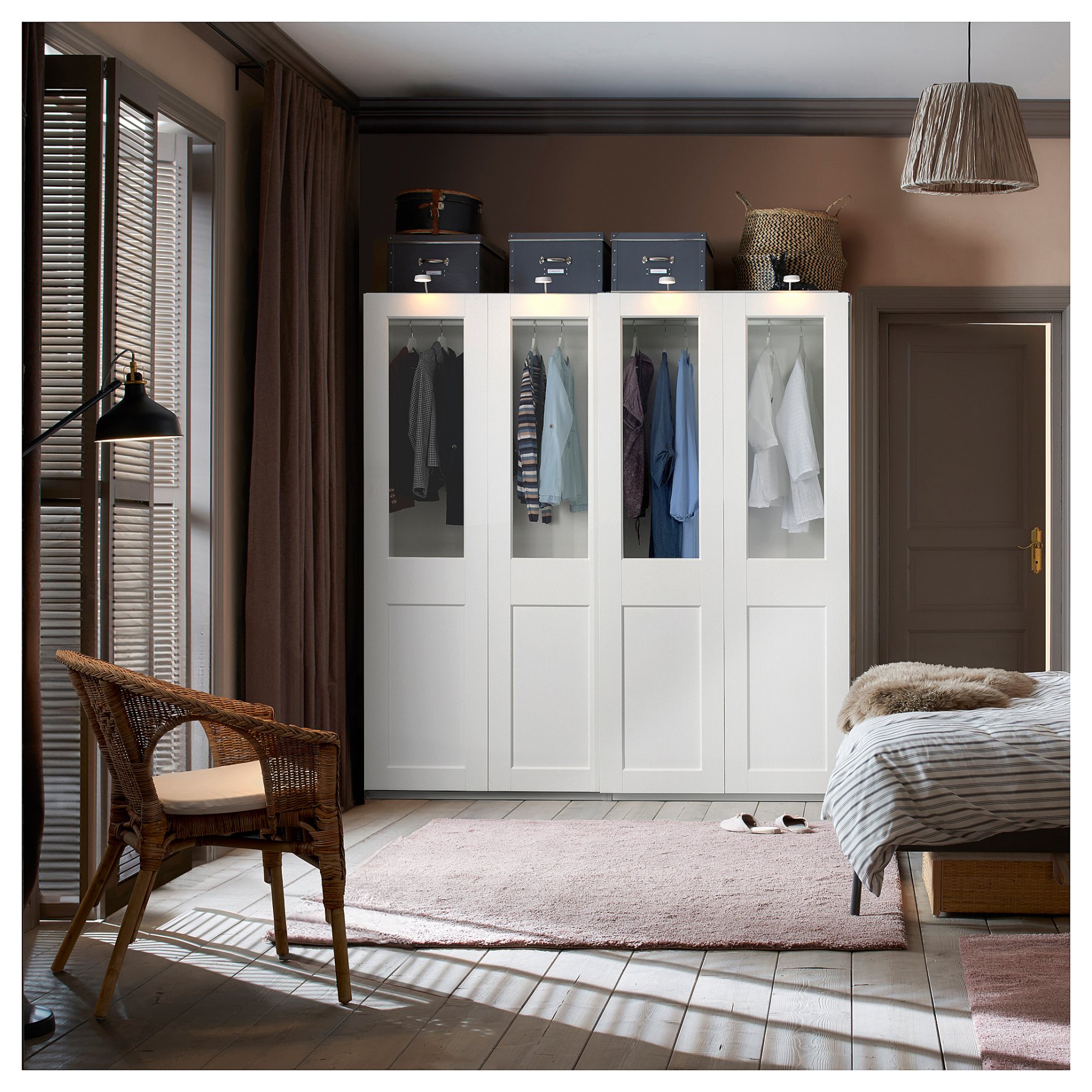 PAX/GRIMO, wardrobe combination, 200x66x201 cm, 895.028.47