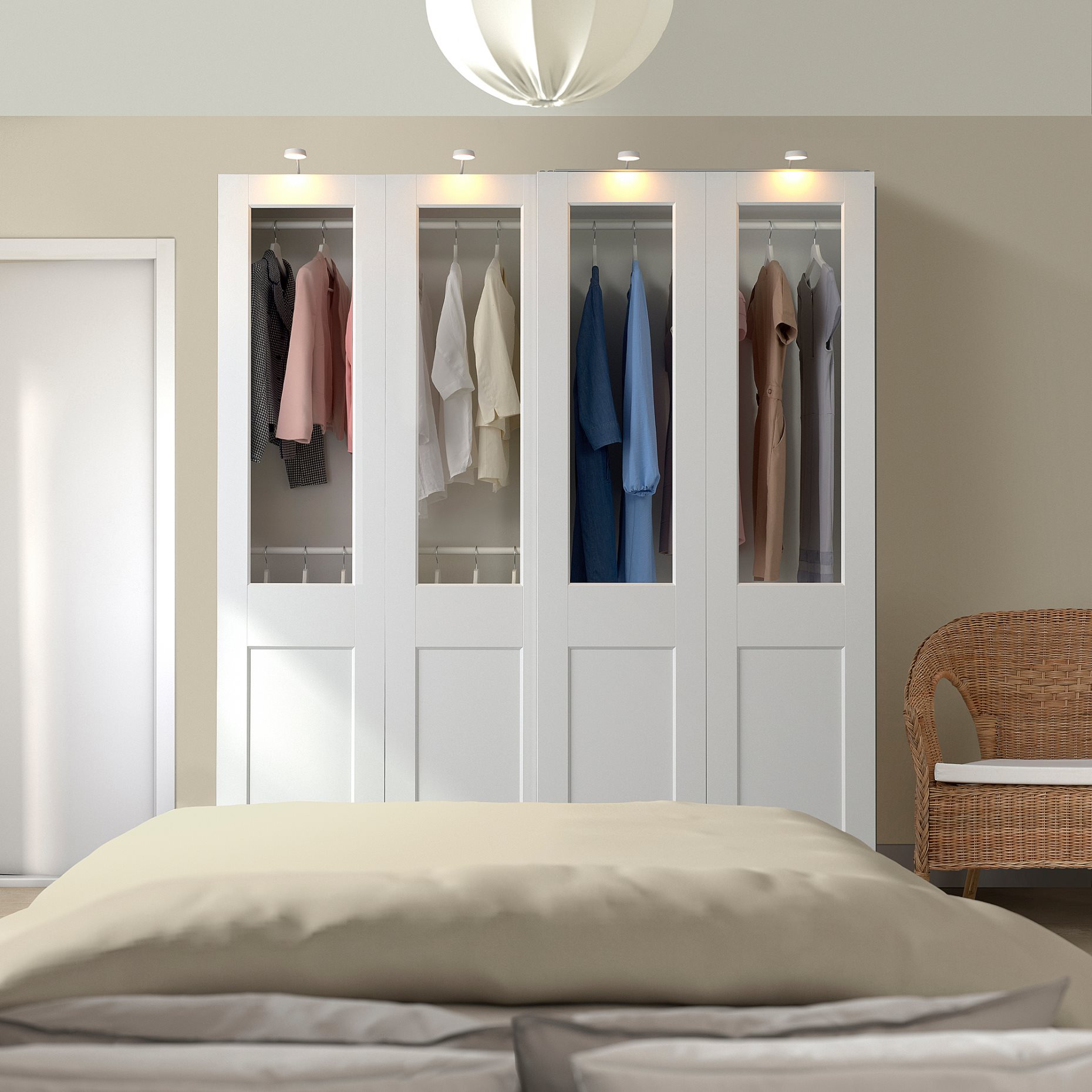 PAX/GRIMO, wardrobe combination, 200x66x201 cm, 895.028.47