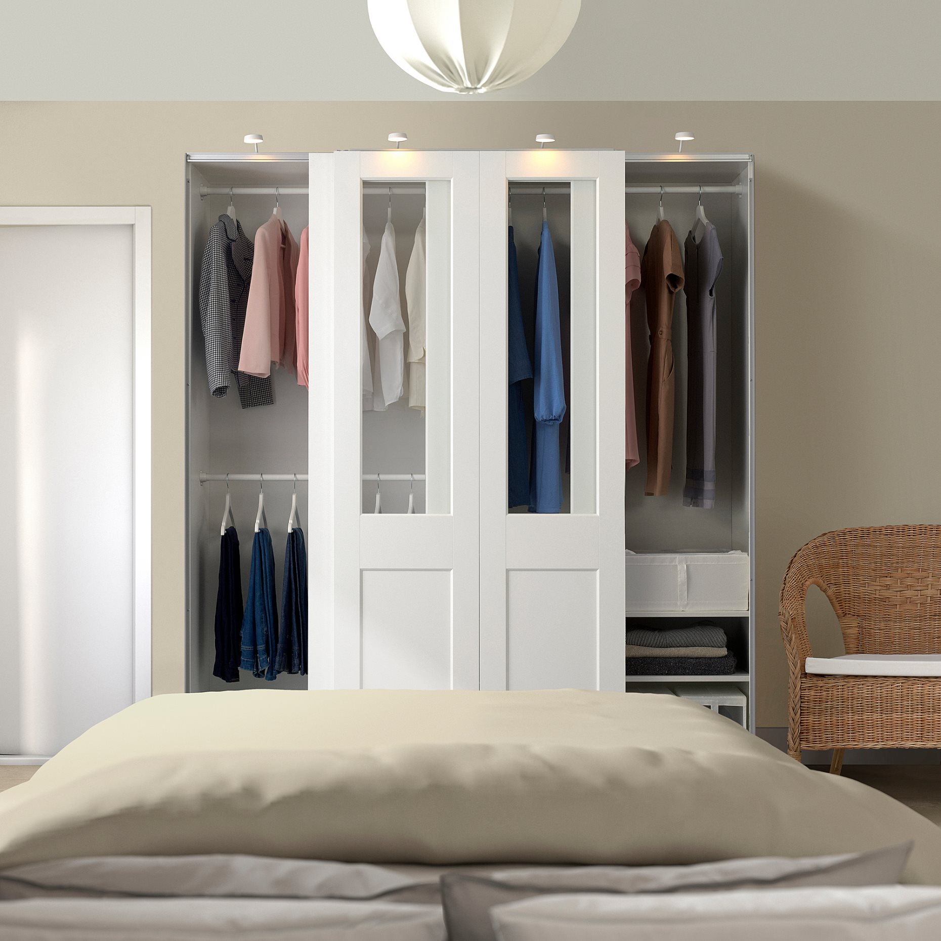 PAX/GRIMO, wardrobe combination, 200x66x201 cm, 895.028.47