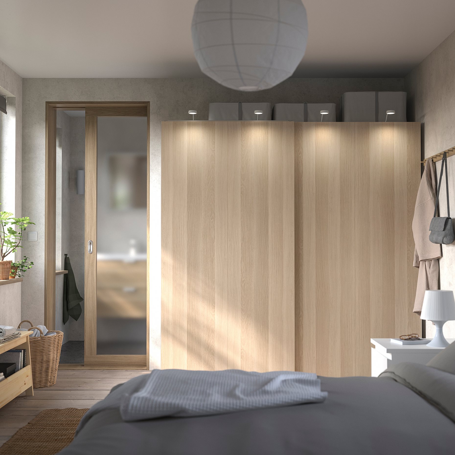 PAX/HASVIK, wardrobe combination, 200x66x201 cm, 895.031.54