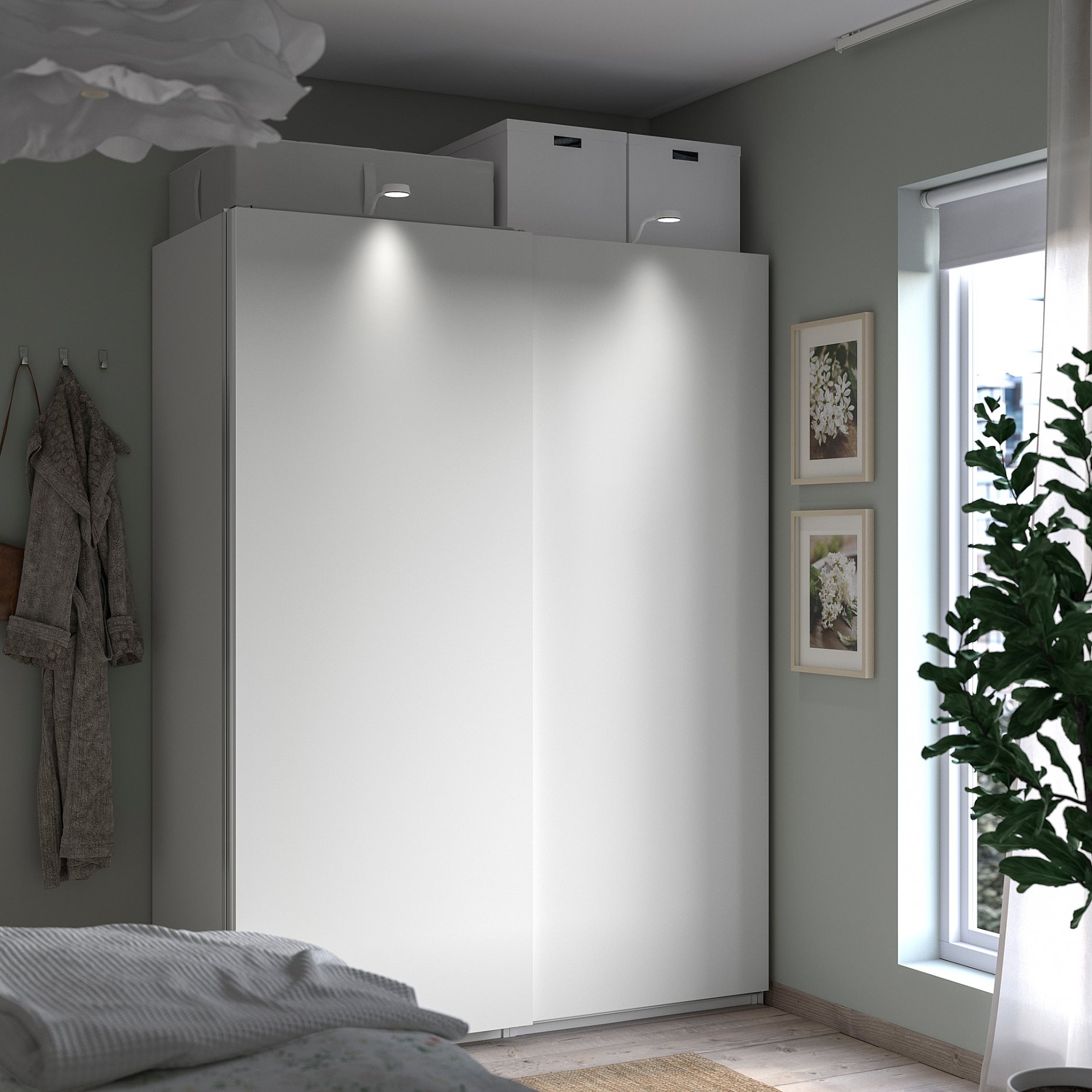 PAX/HASVIK, wardrobe combination, 150x66x201 cm, 895.031.68