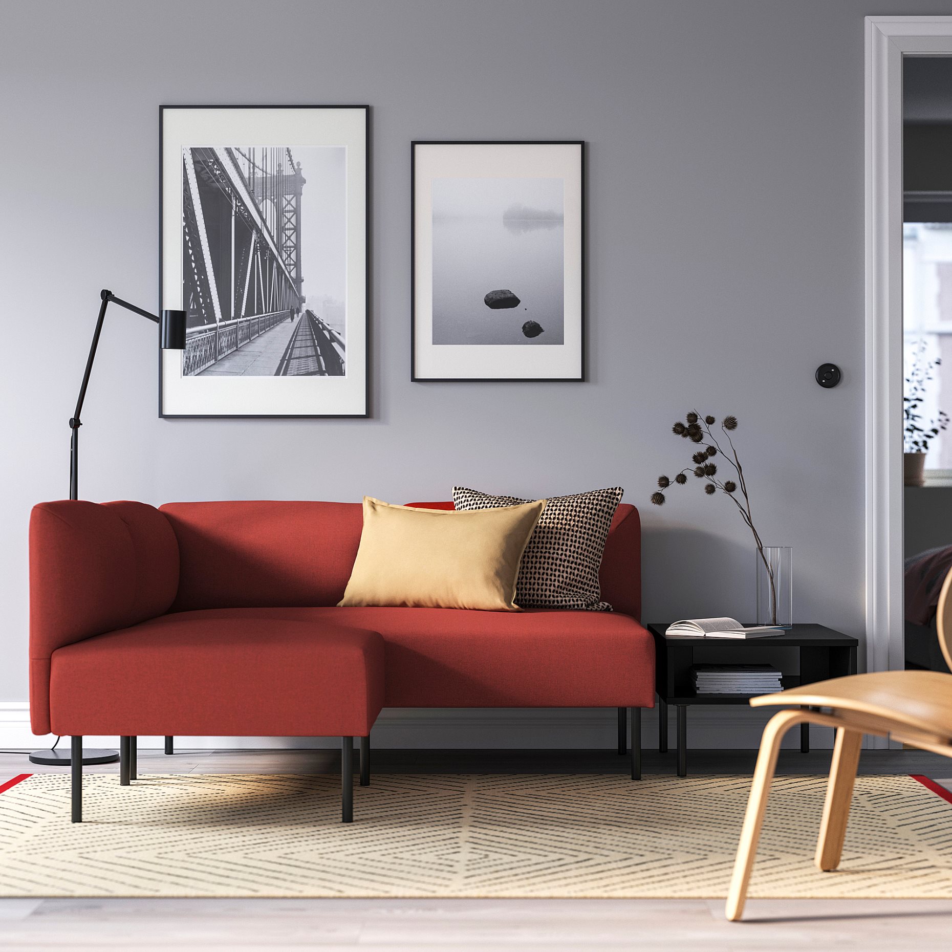 LILLEHEM, modular corner sofa, 2-seat, 895.362.96