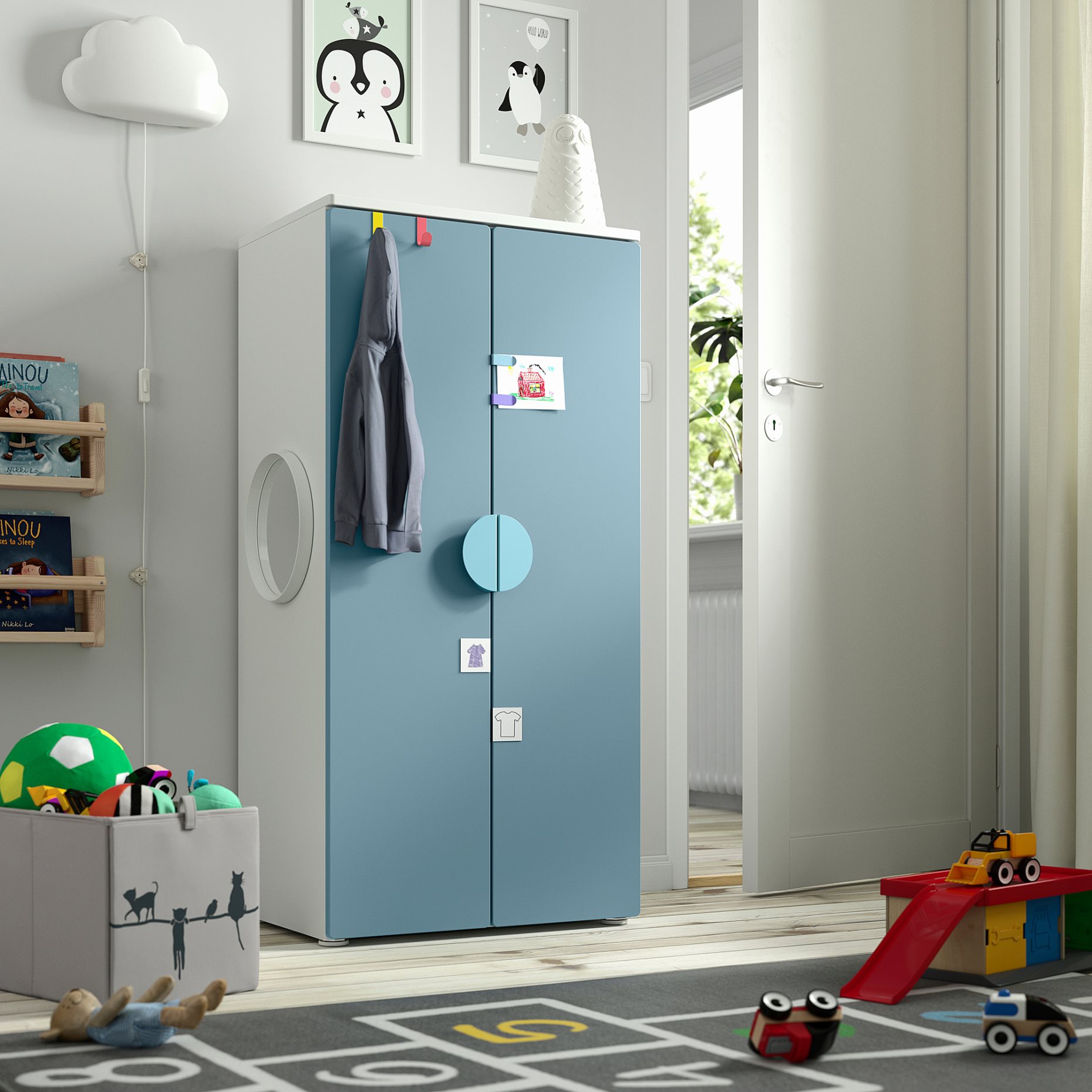 SMASTAD/PLATSA, wardrobe, 60x42x123 cm, 895.489.54