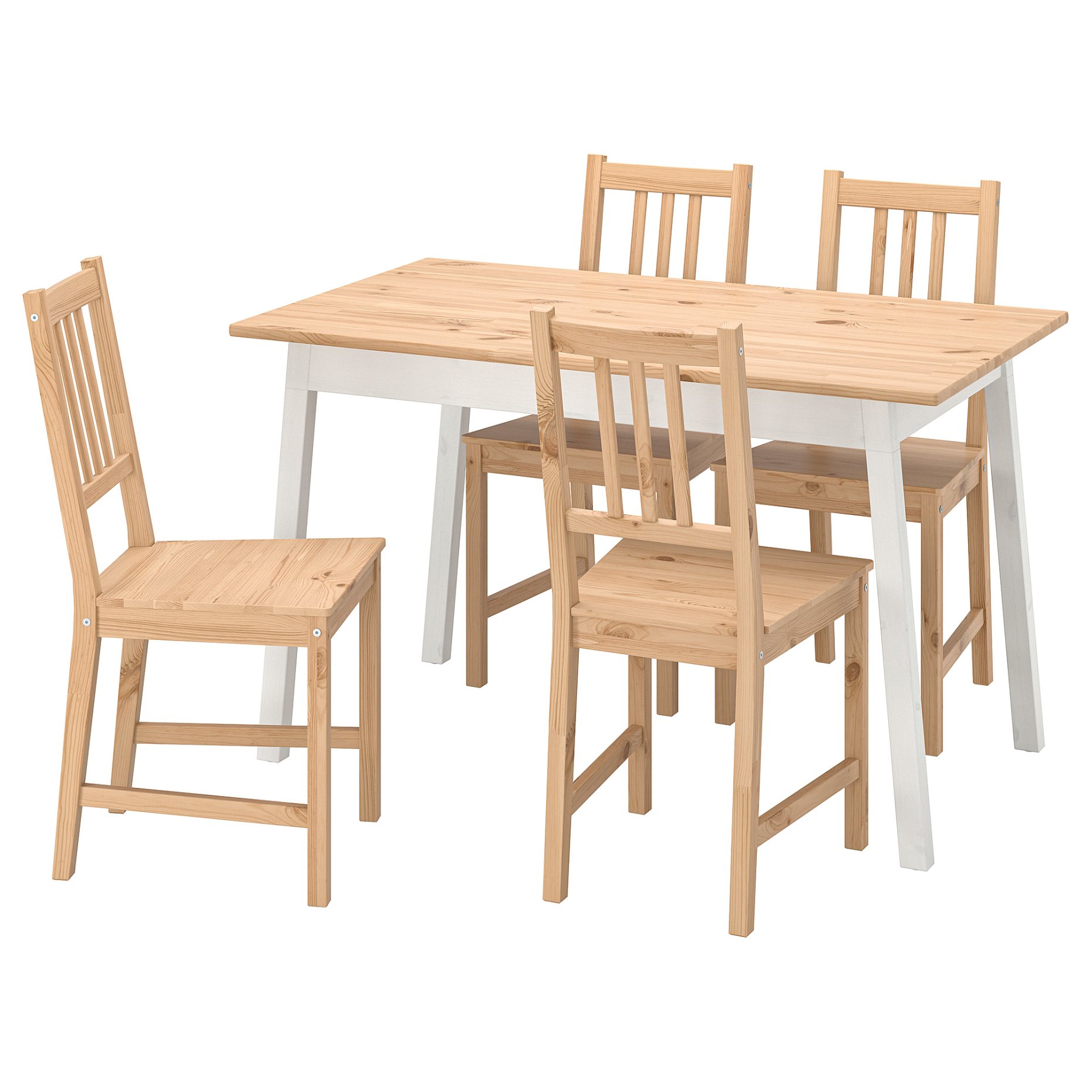 PINNTORP/PINN, table and 4 chairs, 125 cm, 895.644.49