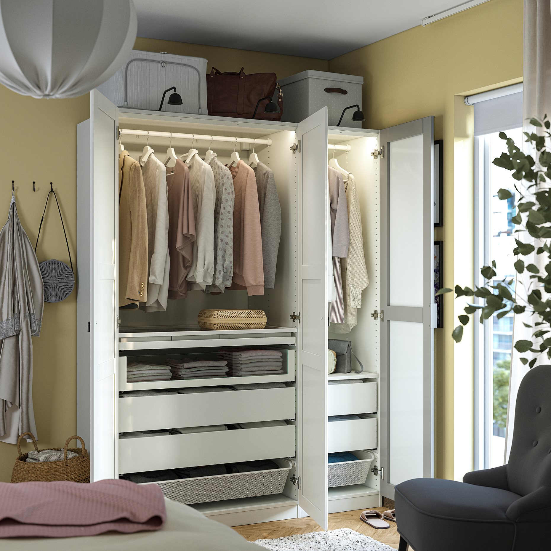PAX/KAMMAR/TYSS, wardrobe combination, 150x60x201 cm, 895.725.62