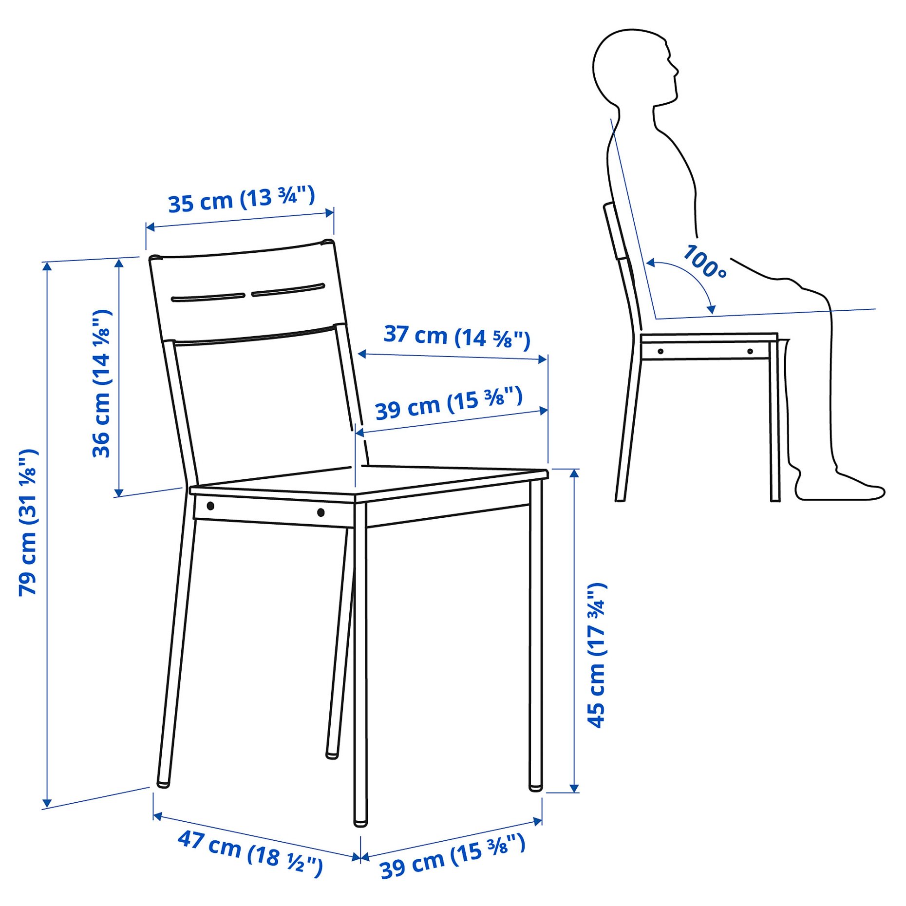 VIHALS/BUSLÄTT, table and 6 chairs, 120/180x74 cm, 895.905.04