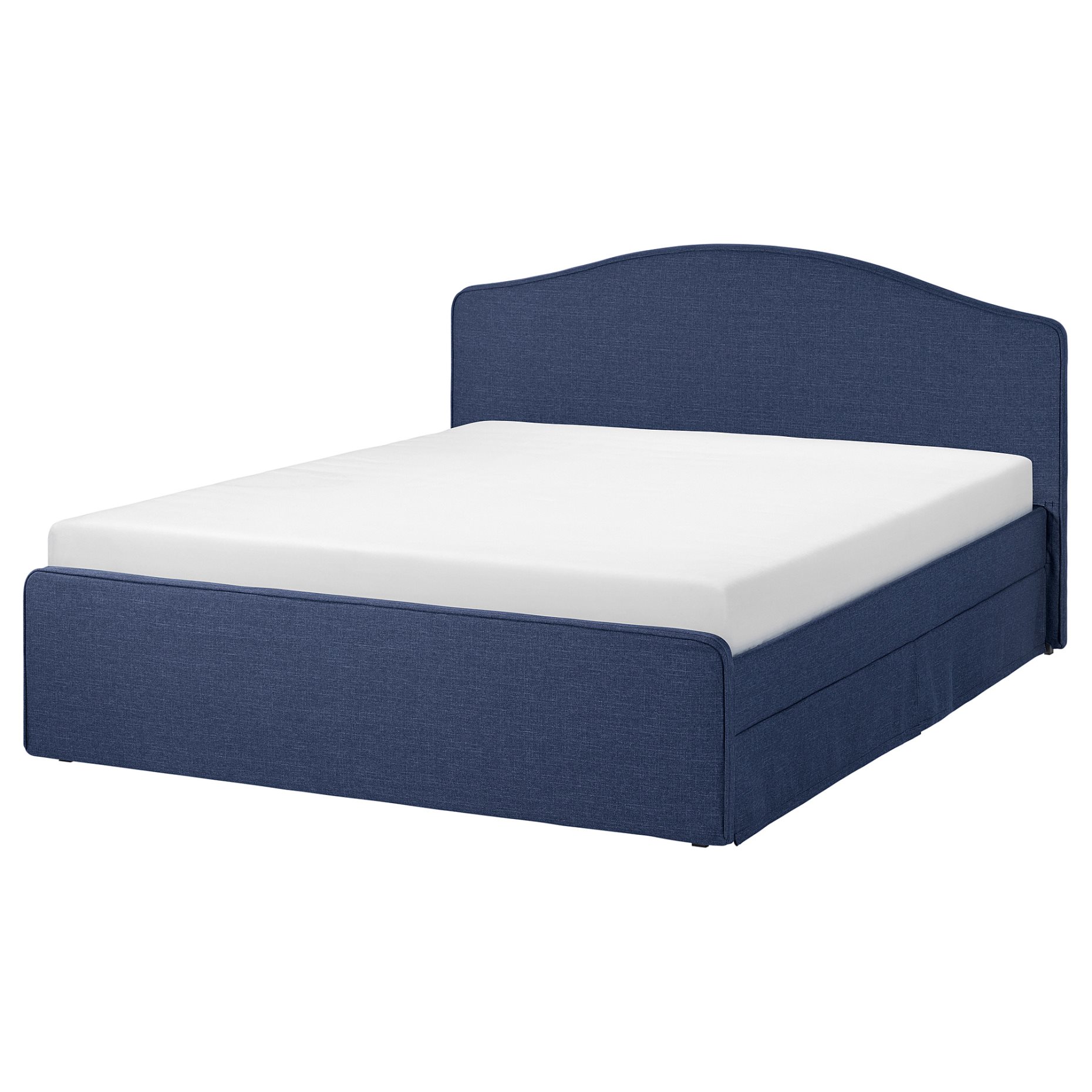 RAMNEFJALL, upholstered bed frame, 140x200 cm, 896.074.82