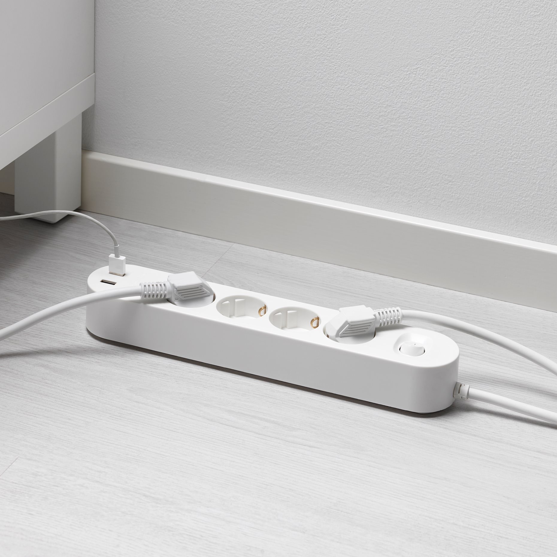 KOPPLA, πολύπριζο 4 εξόδων με 2 θύρες USB, 902.808.26