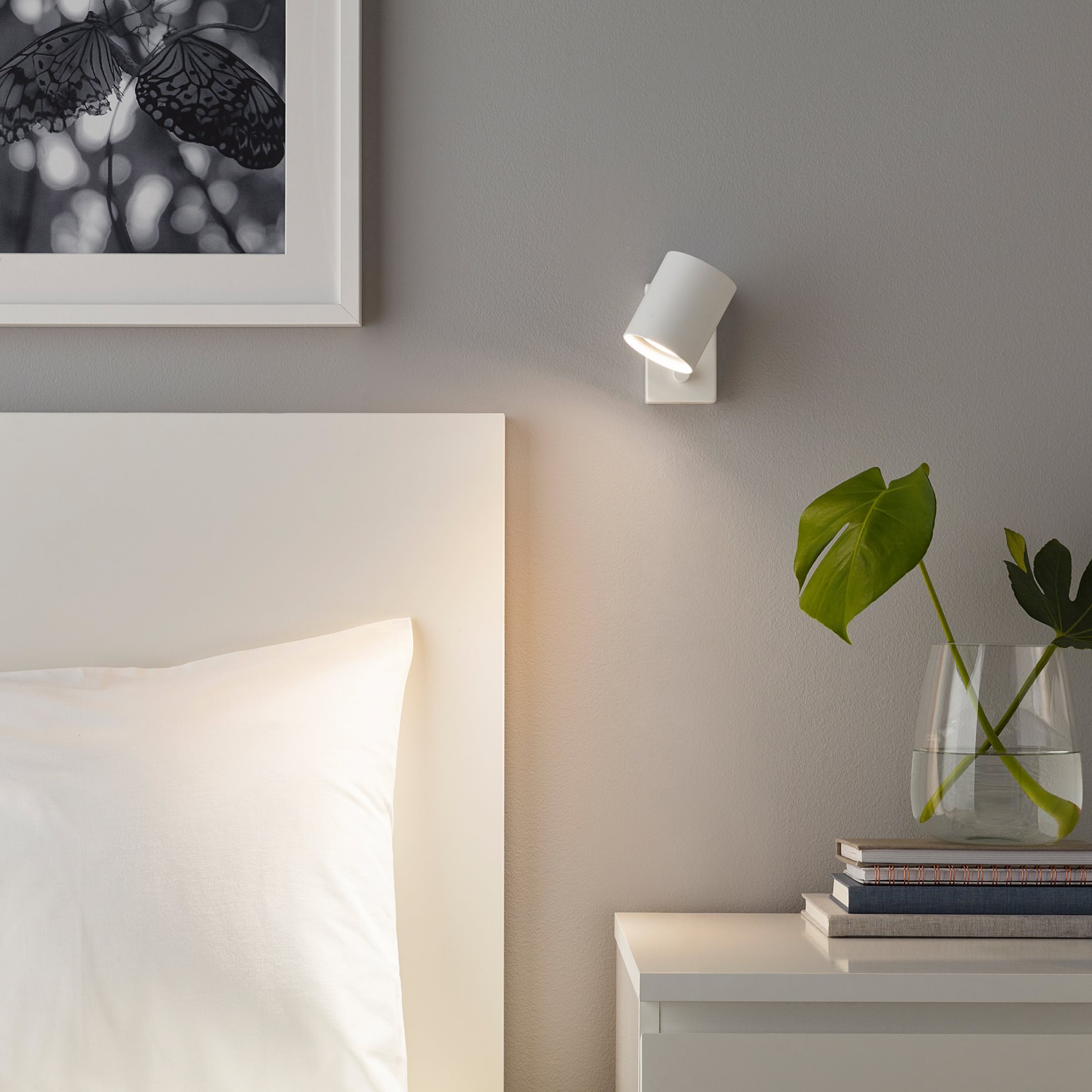 NYMÅNE, wall/reading lamp, wired-in inst, 903.569.63