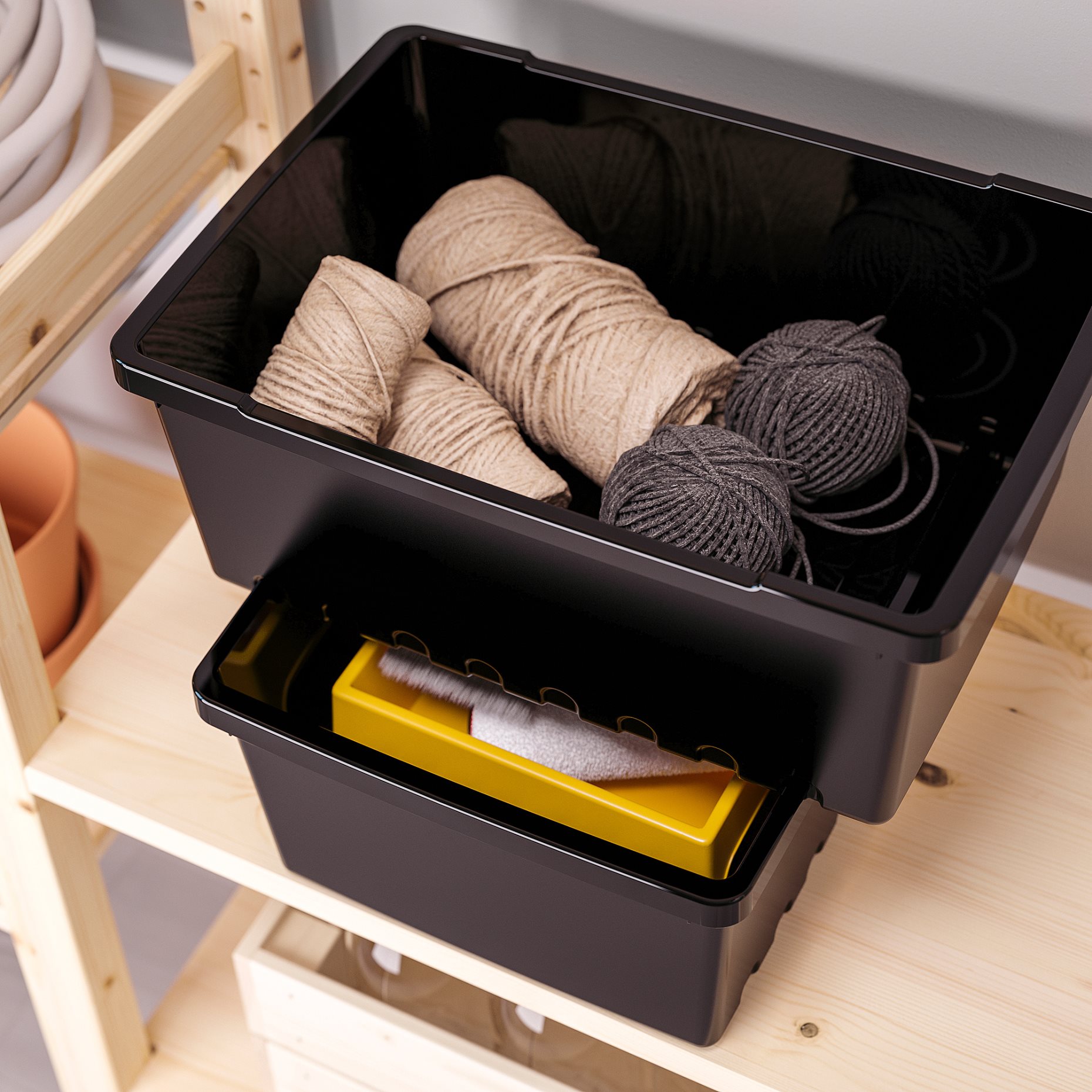 UPPSNOFSAD, storage box, 35x25x14 cm/9 l, 904.407.64