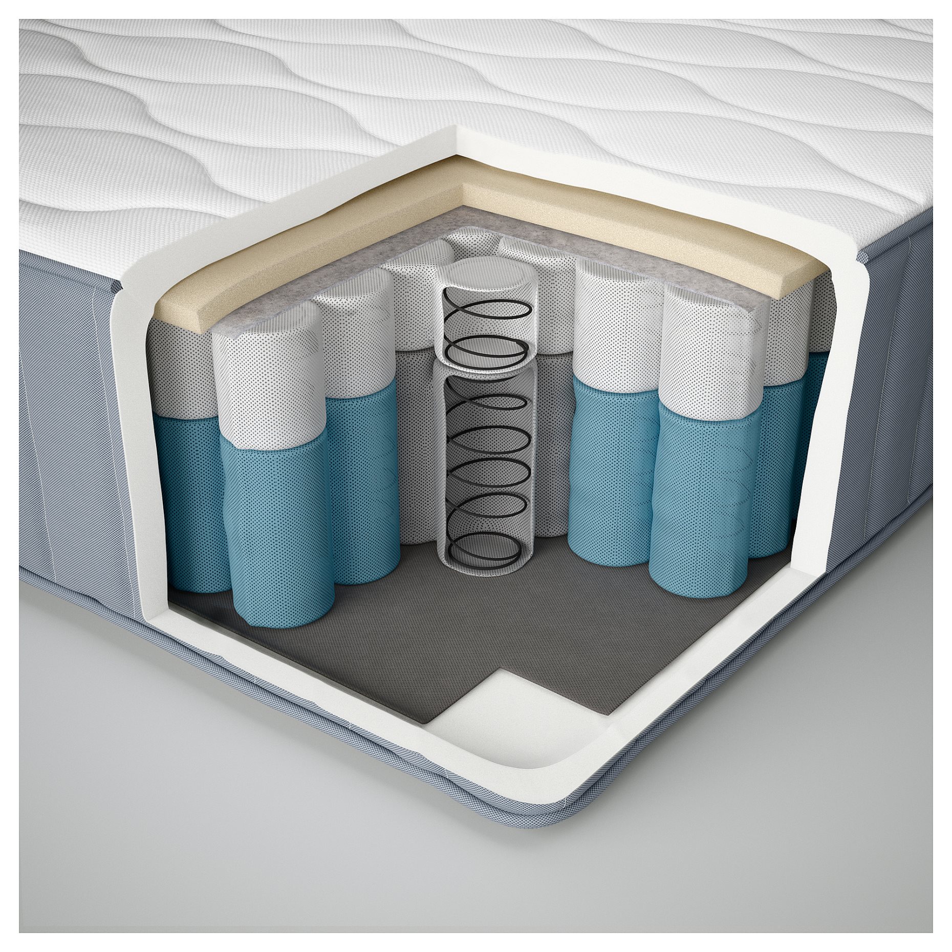 VÅGSTRANDA, στρώμα με ελατήρια σε θήκες/σκληρό, 180x200 cm, 904.703.79