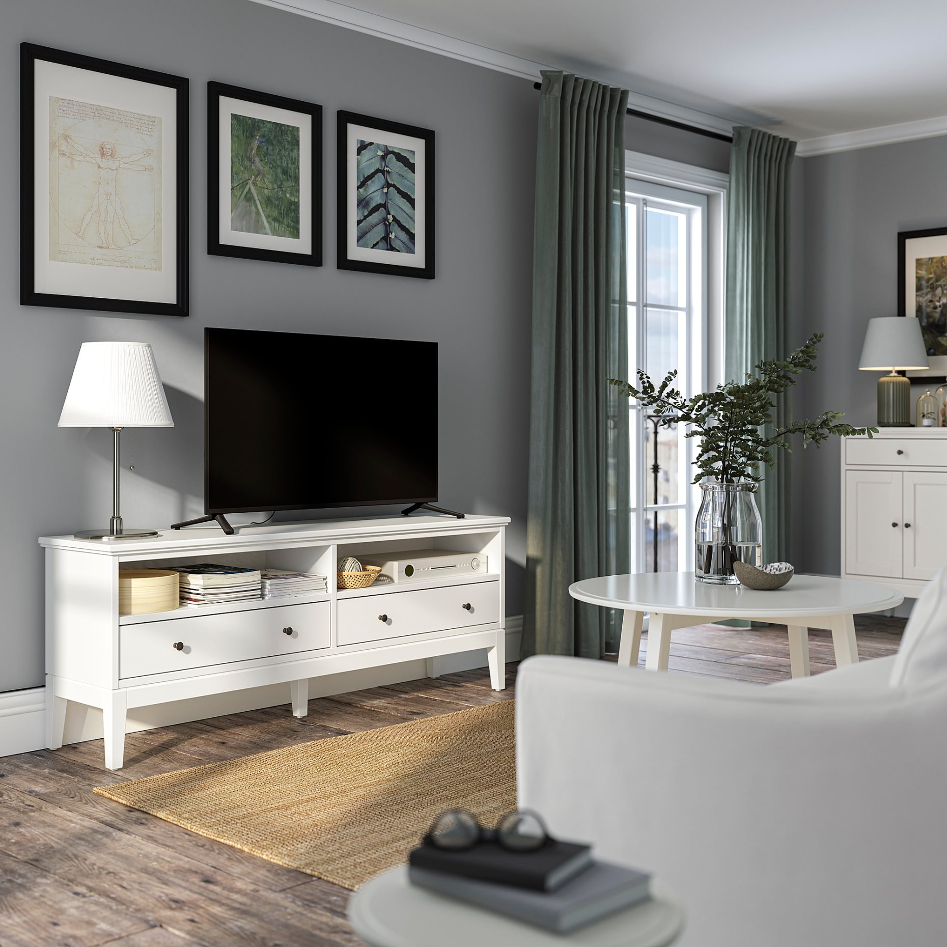 IDANÄS, TV bench, 162x40x63 cm, 904.878.60