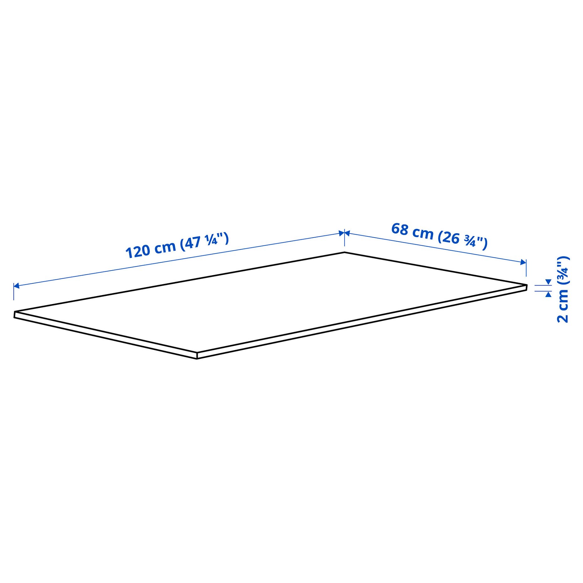 MITTZON, table top, 120x68 cm, 905.156.03
