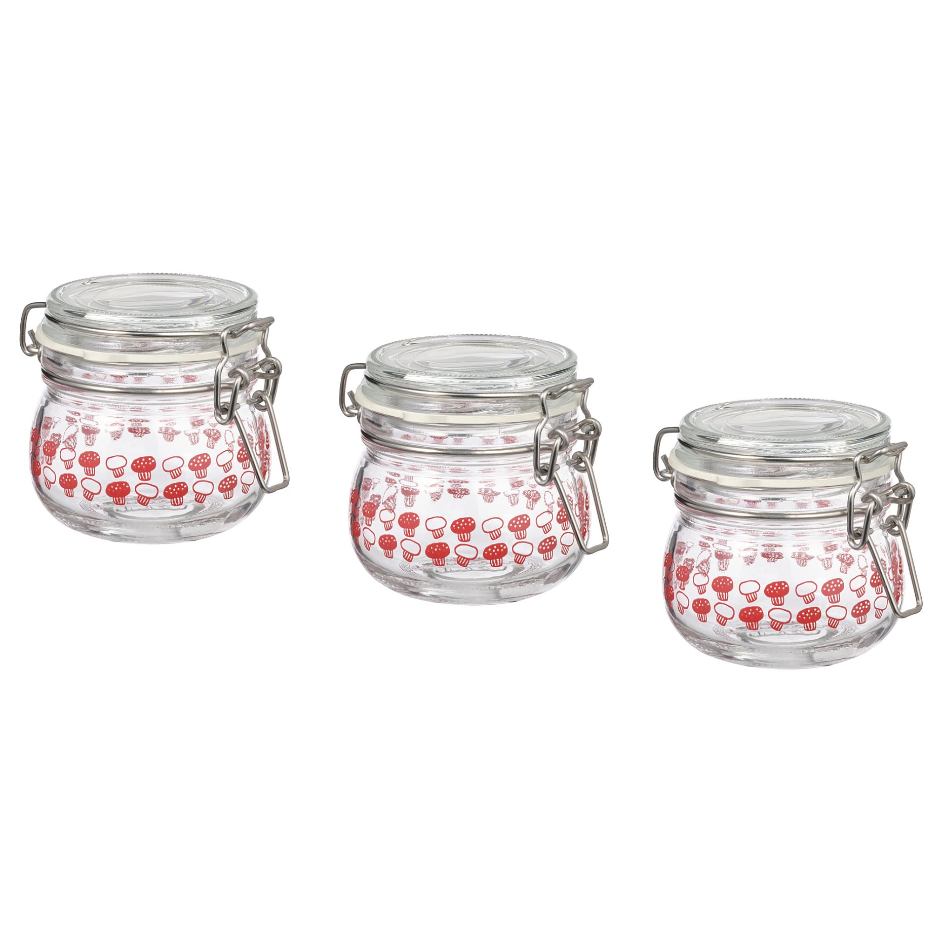KORKEN, jar with lid 3 pack, 13 cl, 905.308.25