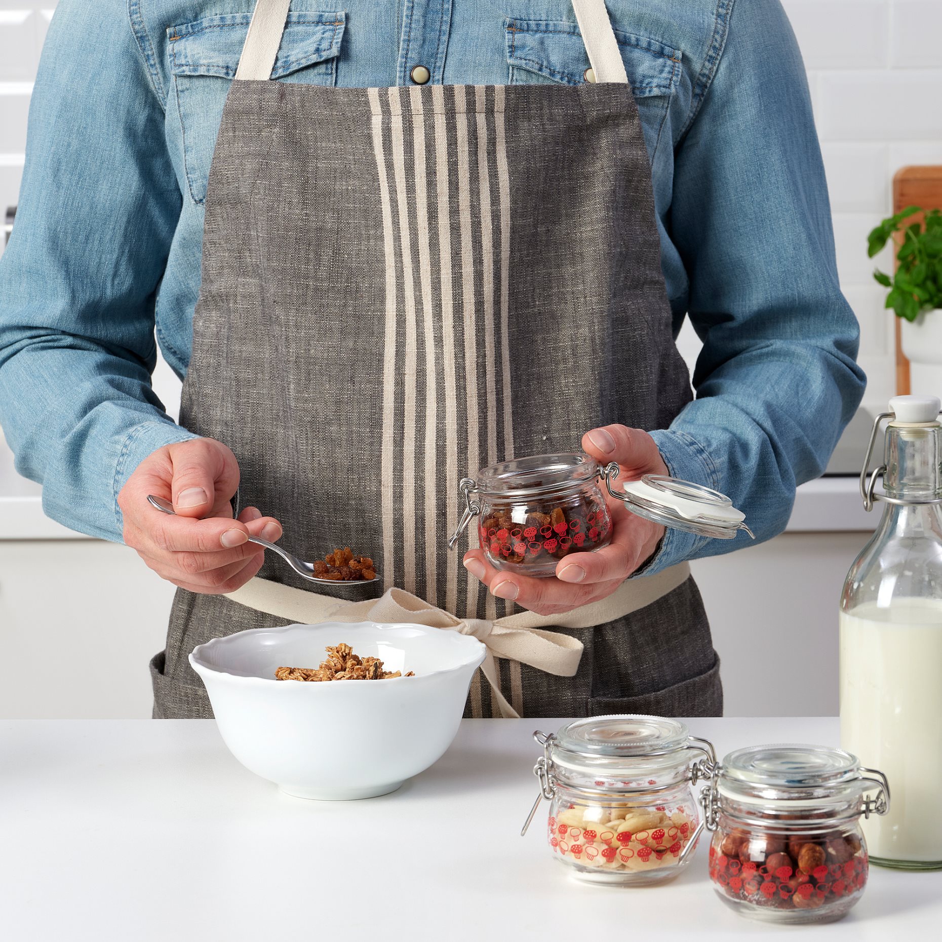 KORKEN, jar with lid 3 pack, 13 cl, 905.308.25