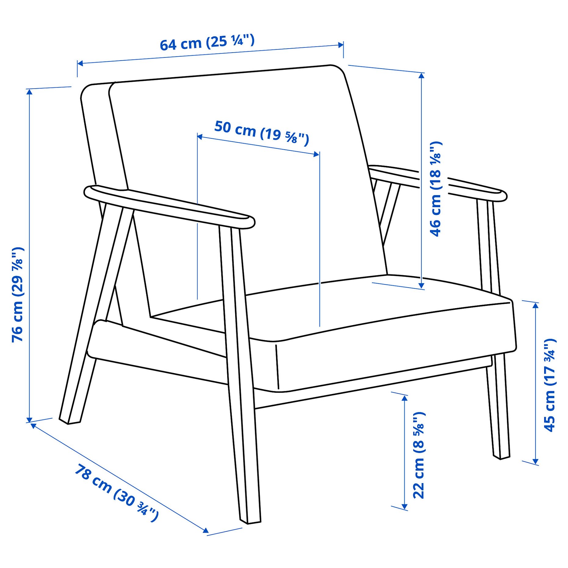 EKENÄSET, armchair, 905.331.74